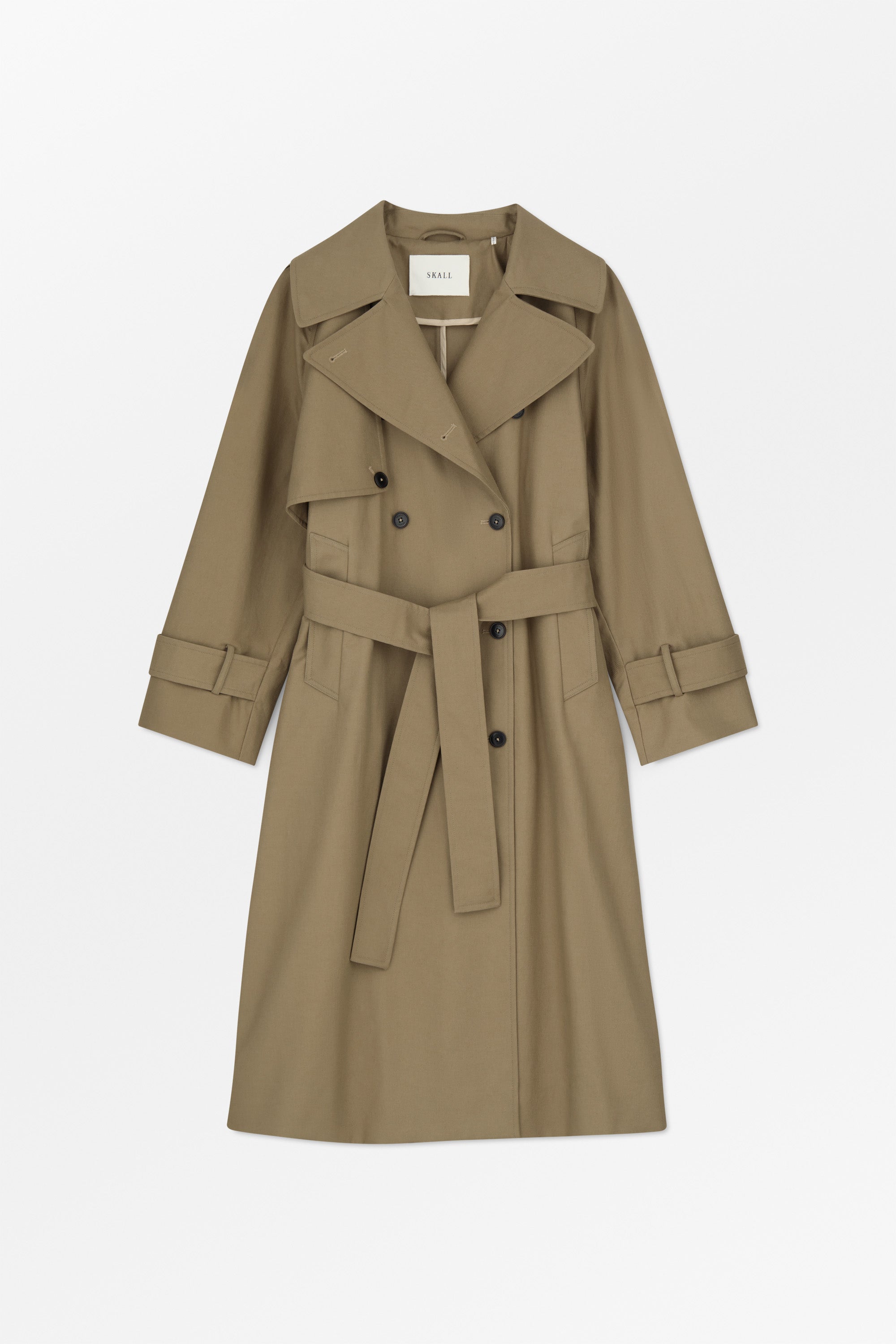 Luna trenchcoat - Light khaki – Skall Studio ENG