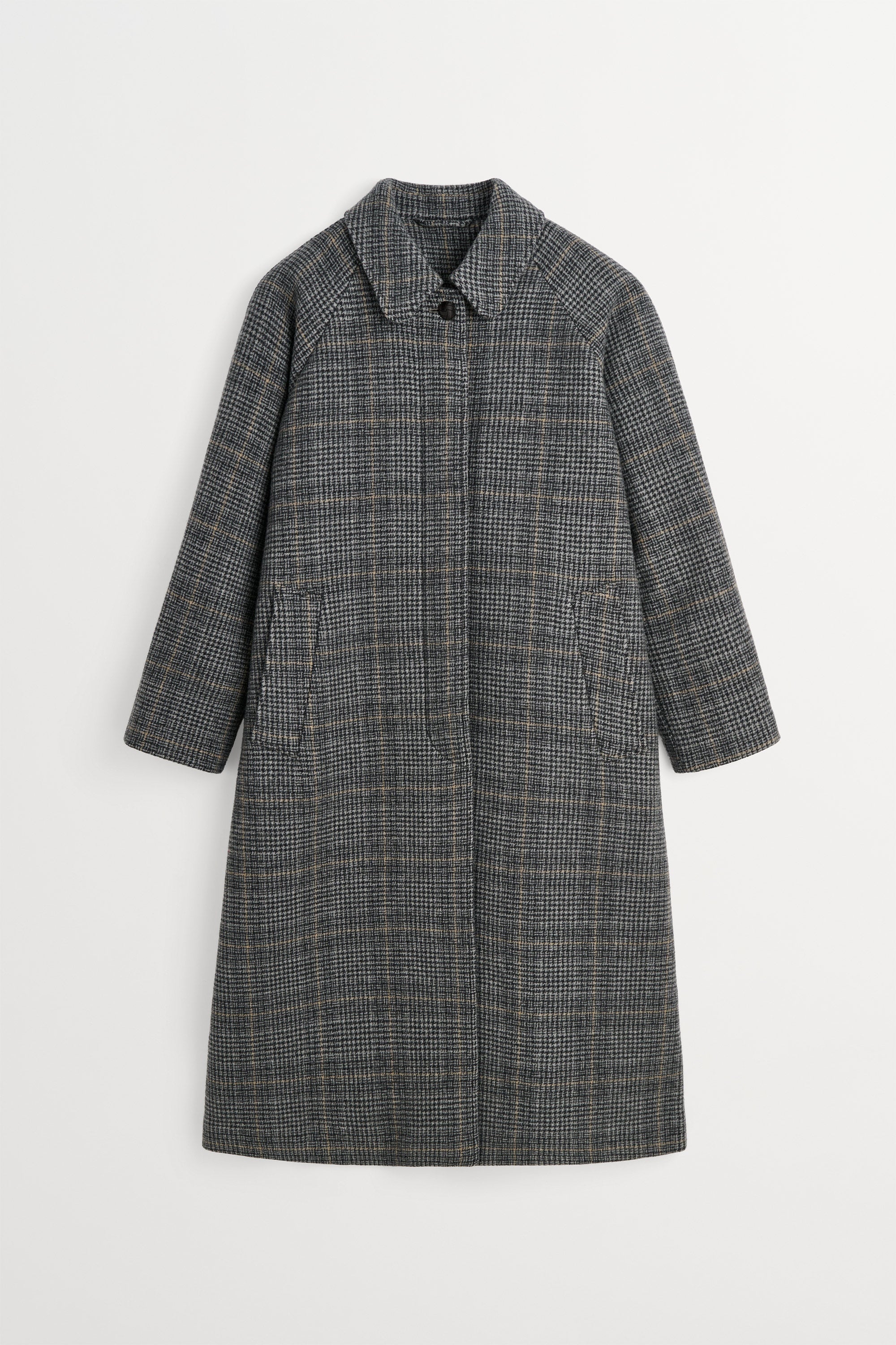 Mary coat - Grey check – Skall Studio ENG