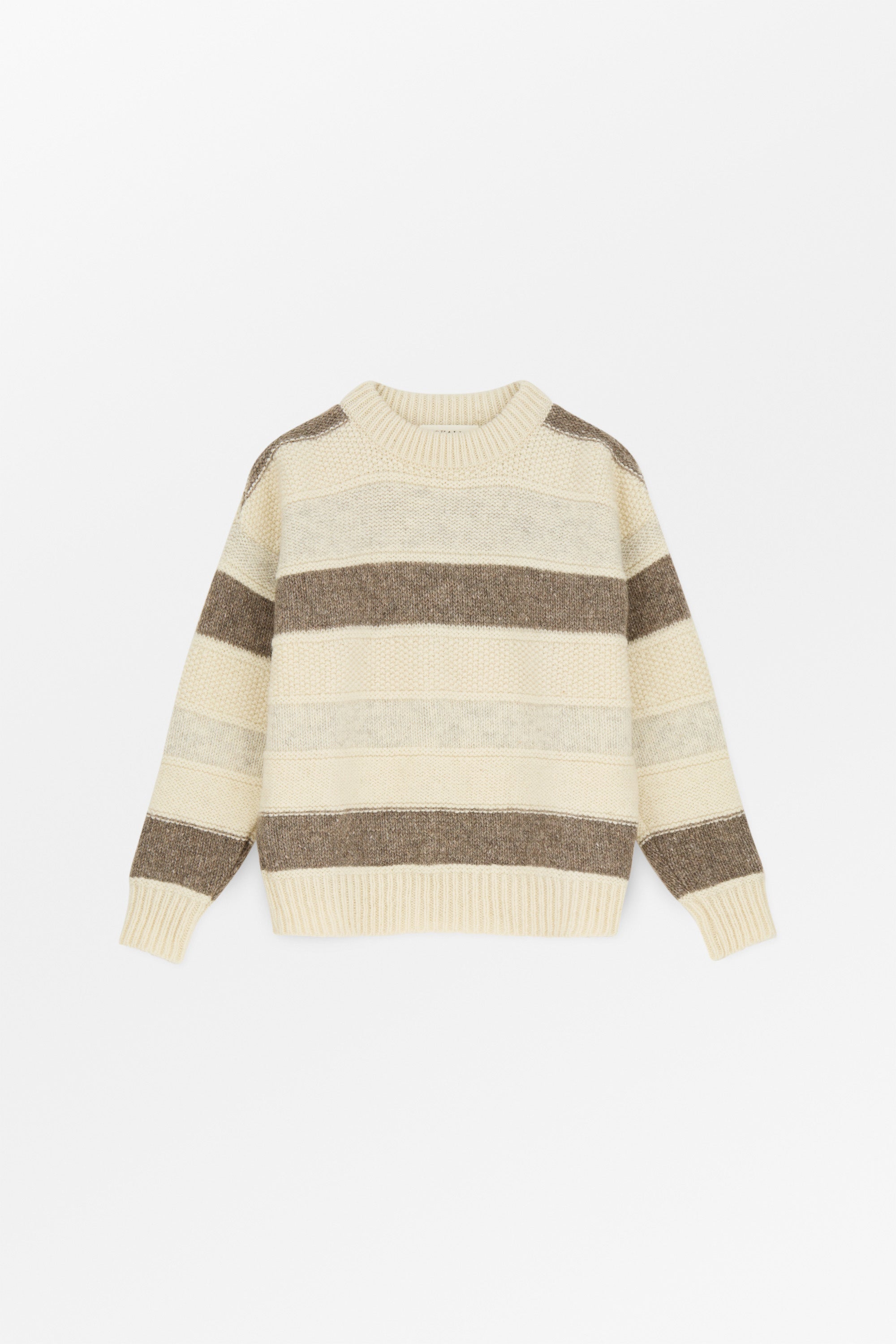 Olga jumper - Off white/Sand/Light brown – Skall Studio ENG