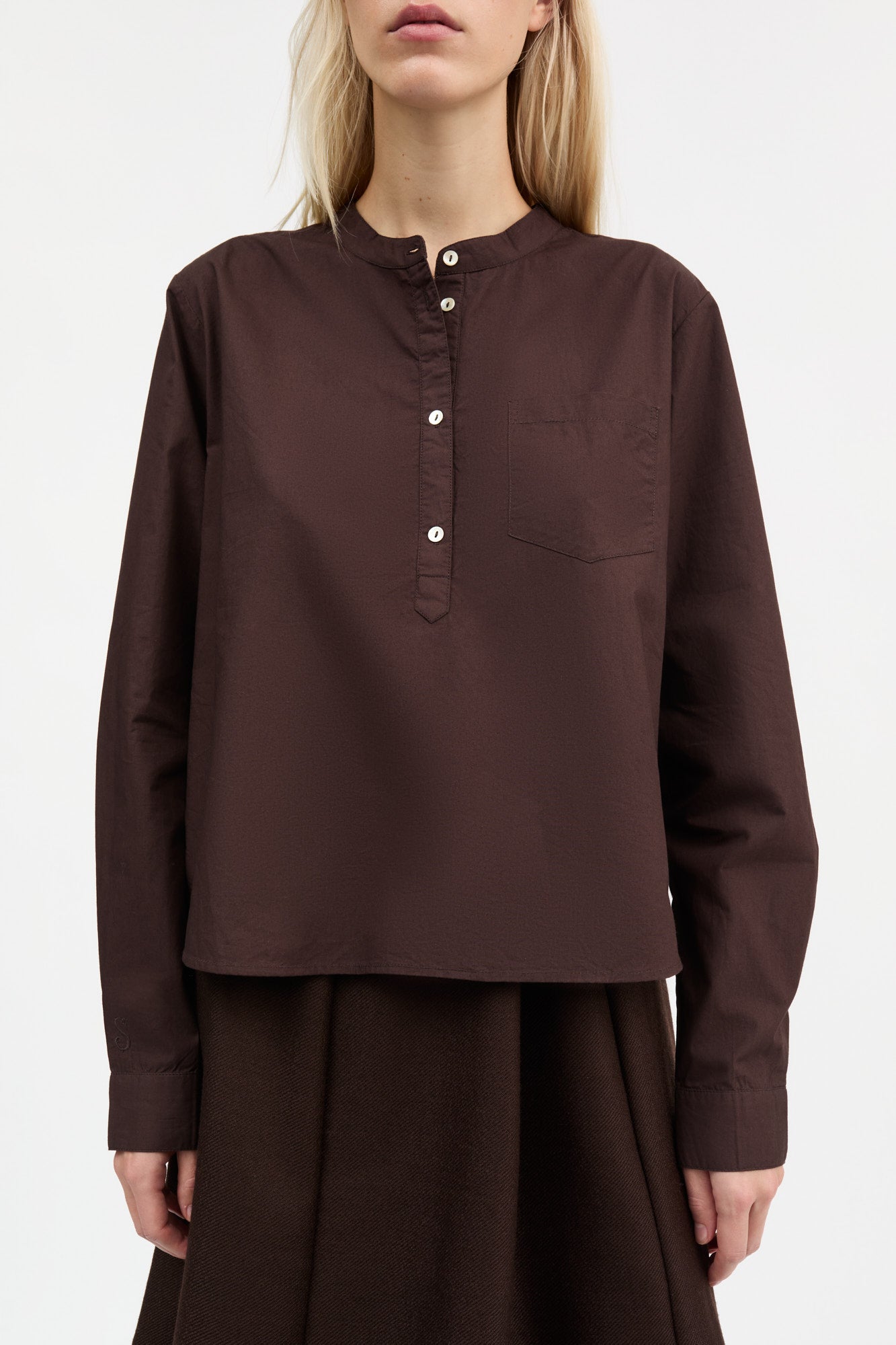 Skall Studio Agnes shirt Shirt Dark brown