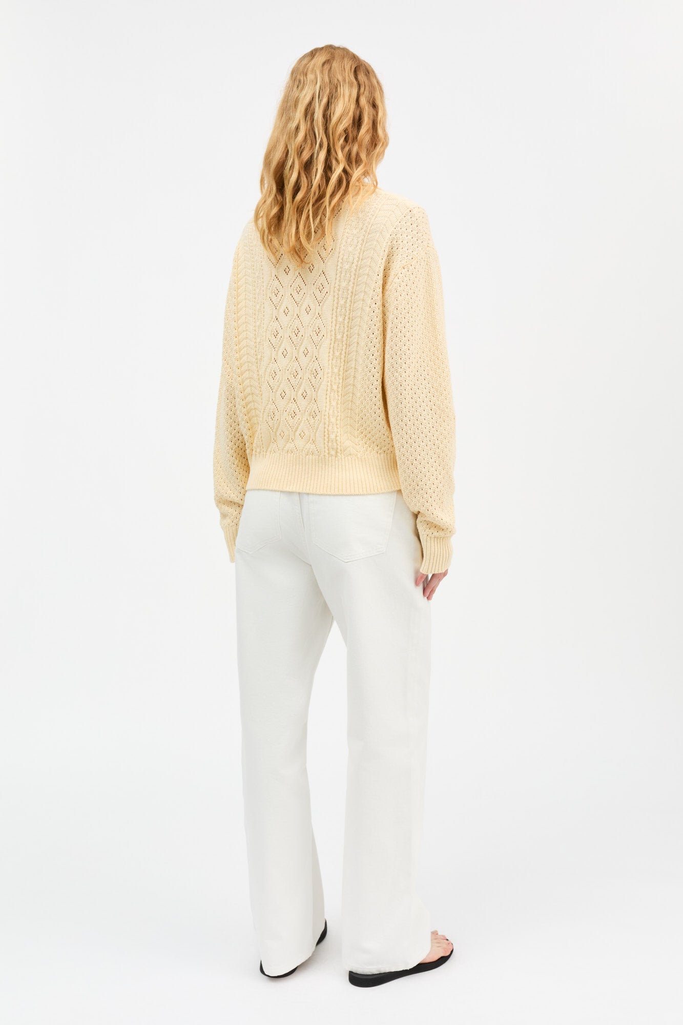 トップス andequal summer knit Alexa jumper - Pastel yellow – Skall Studio ENG