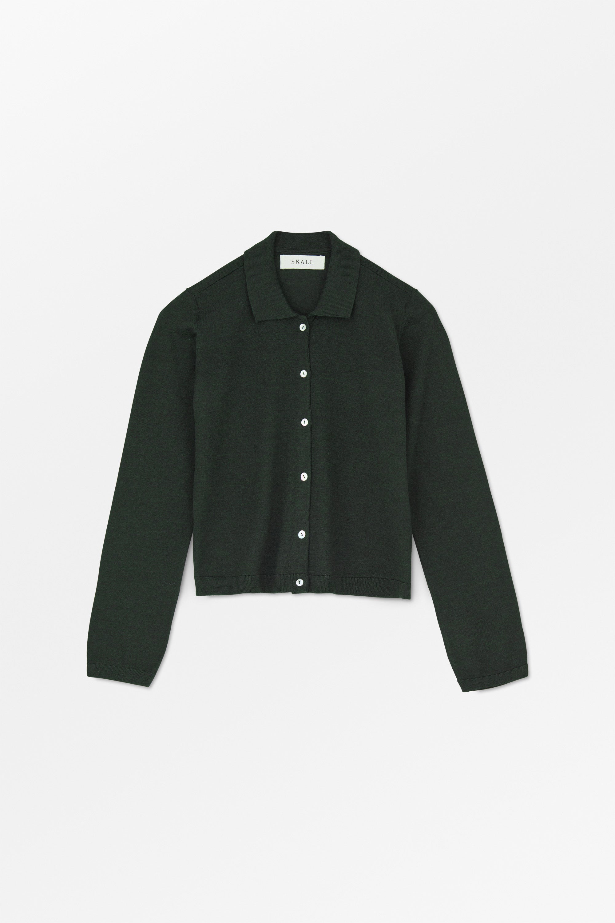 Amethyst cardigan - Dark pine – Skall Studio ENG