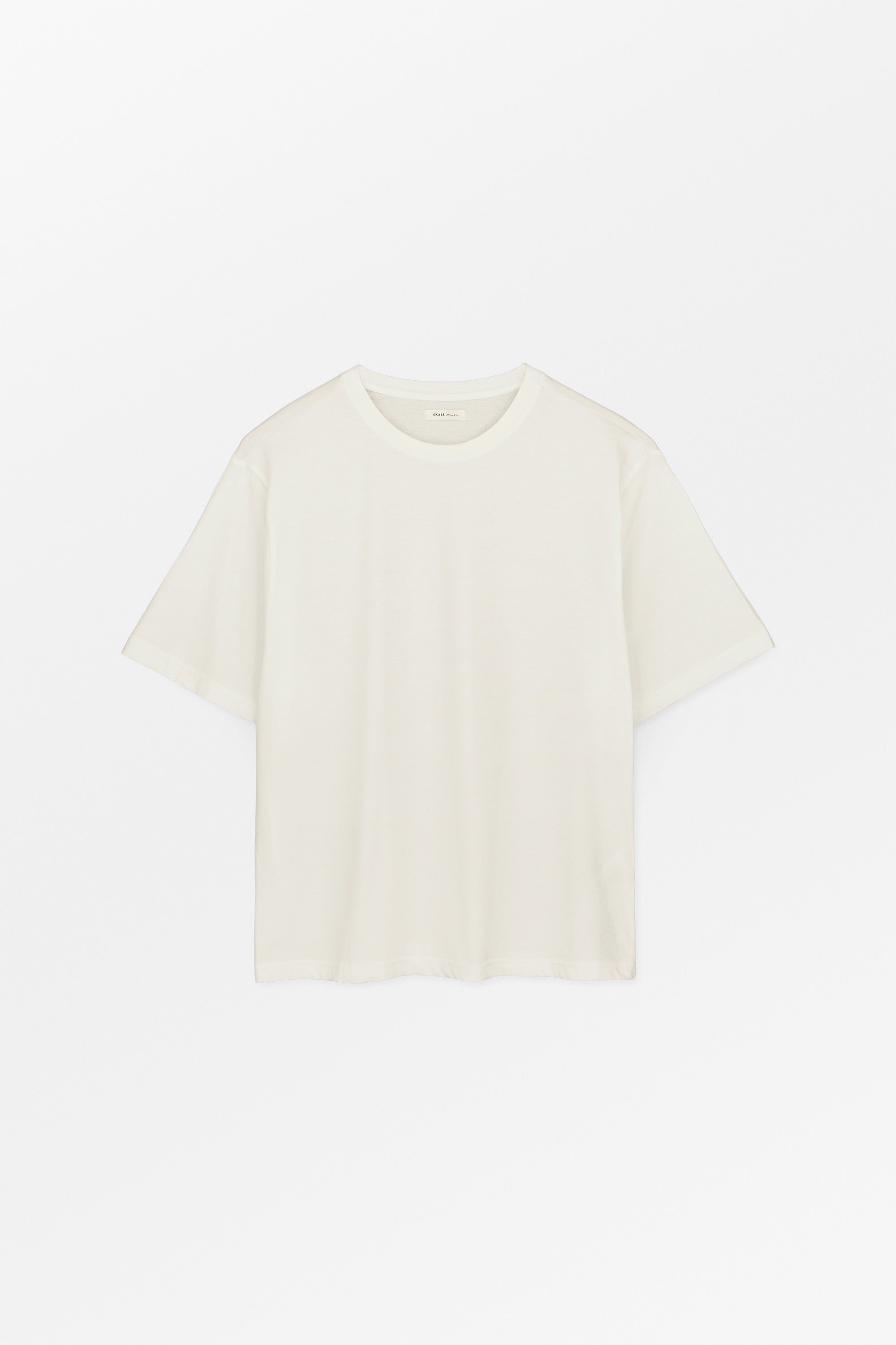 Andy oversize tee - Optic white – Skall Studio ENG