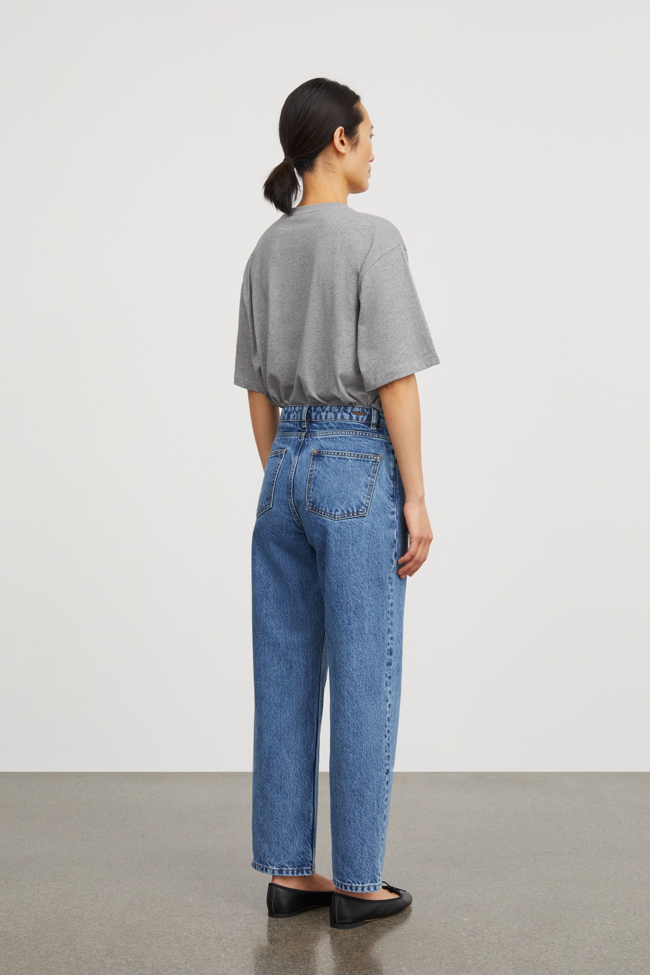 Skall Studio Andy oversize tee T-shirt Mid grey mélange