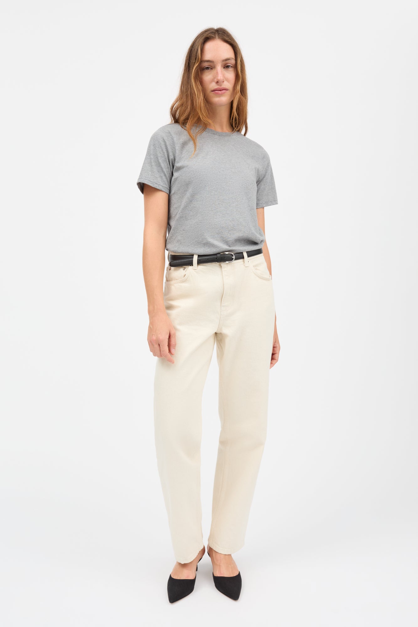 Skall Studio Andy tee T-shirt Mid grey mélange