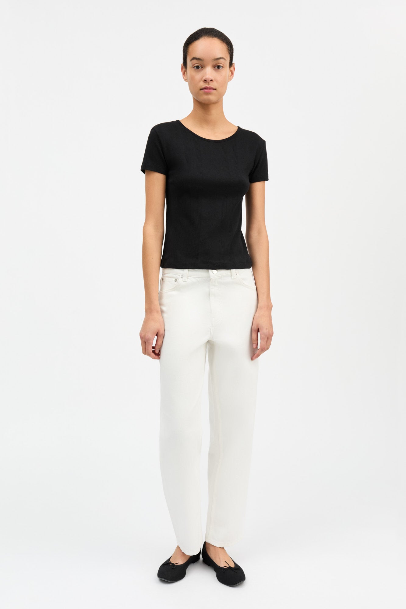 Skall Studio Anna cap sleeve tee Tank top Black