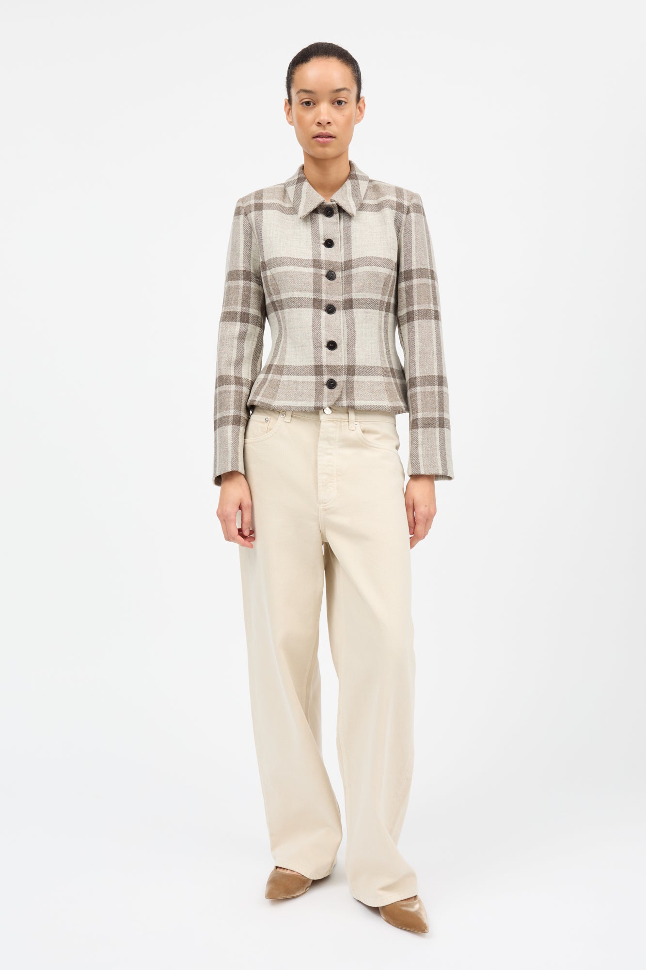 Skall Studio Ari jacket Jacket Brown/grey big heritage check