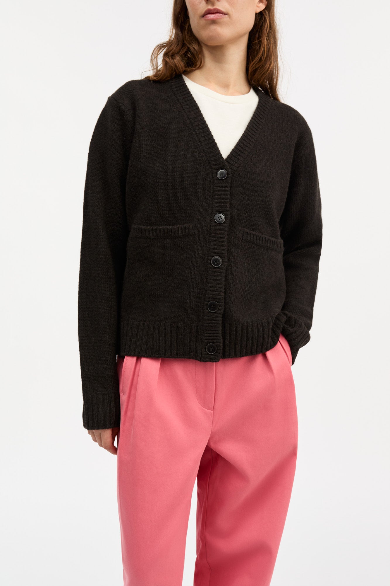 Skall Studio Beti cardigan Cardigan Deep brown