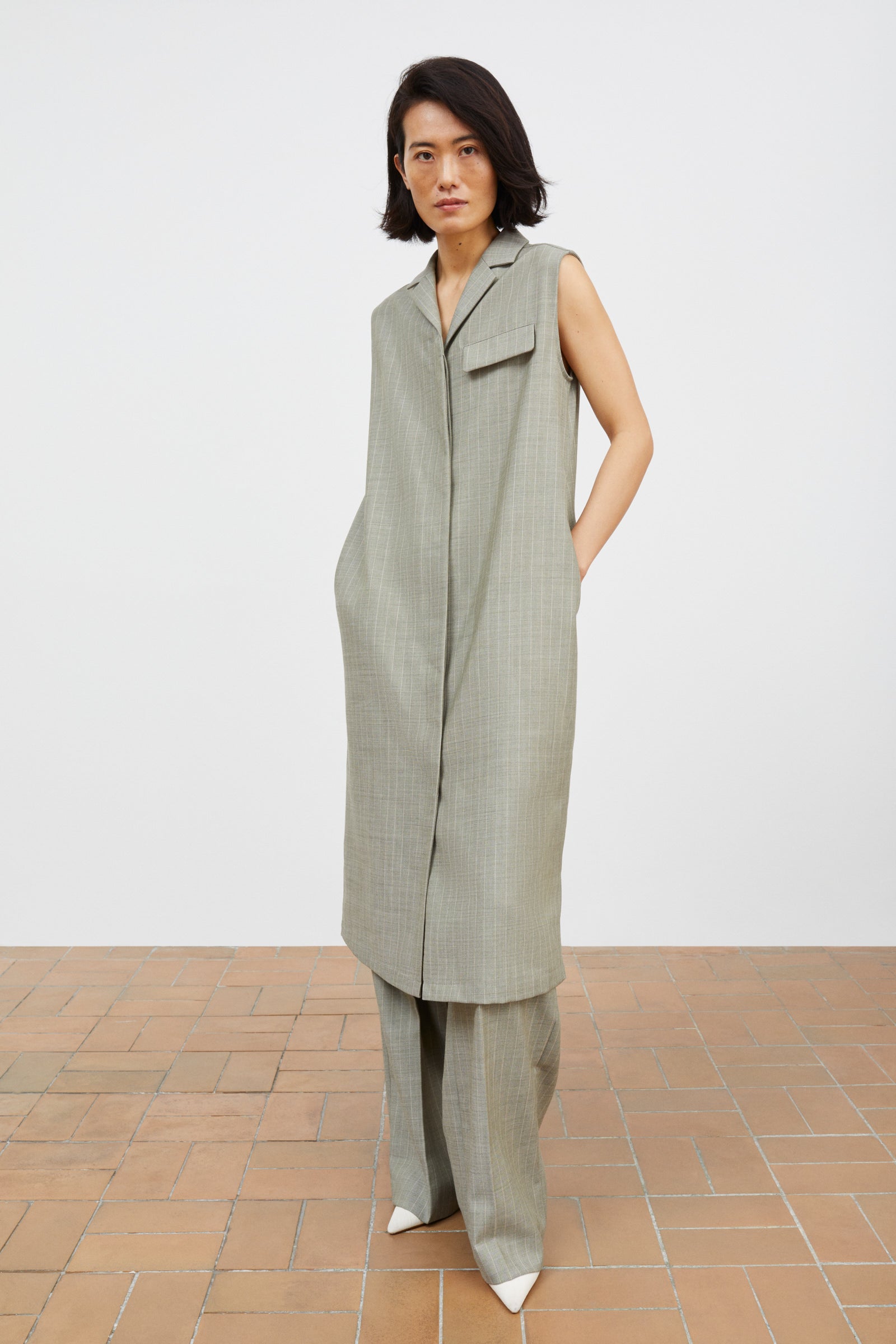 Skall Studio Blond dress Dress Light grey/Ecru