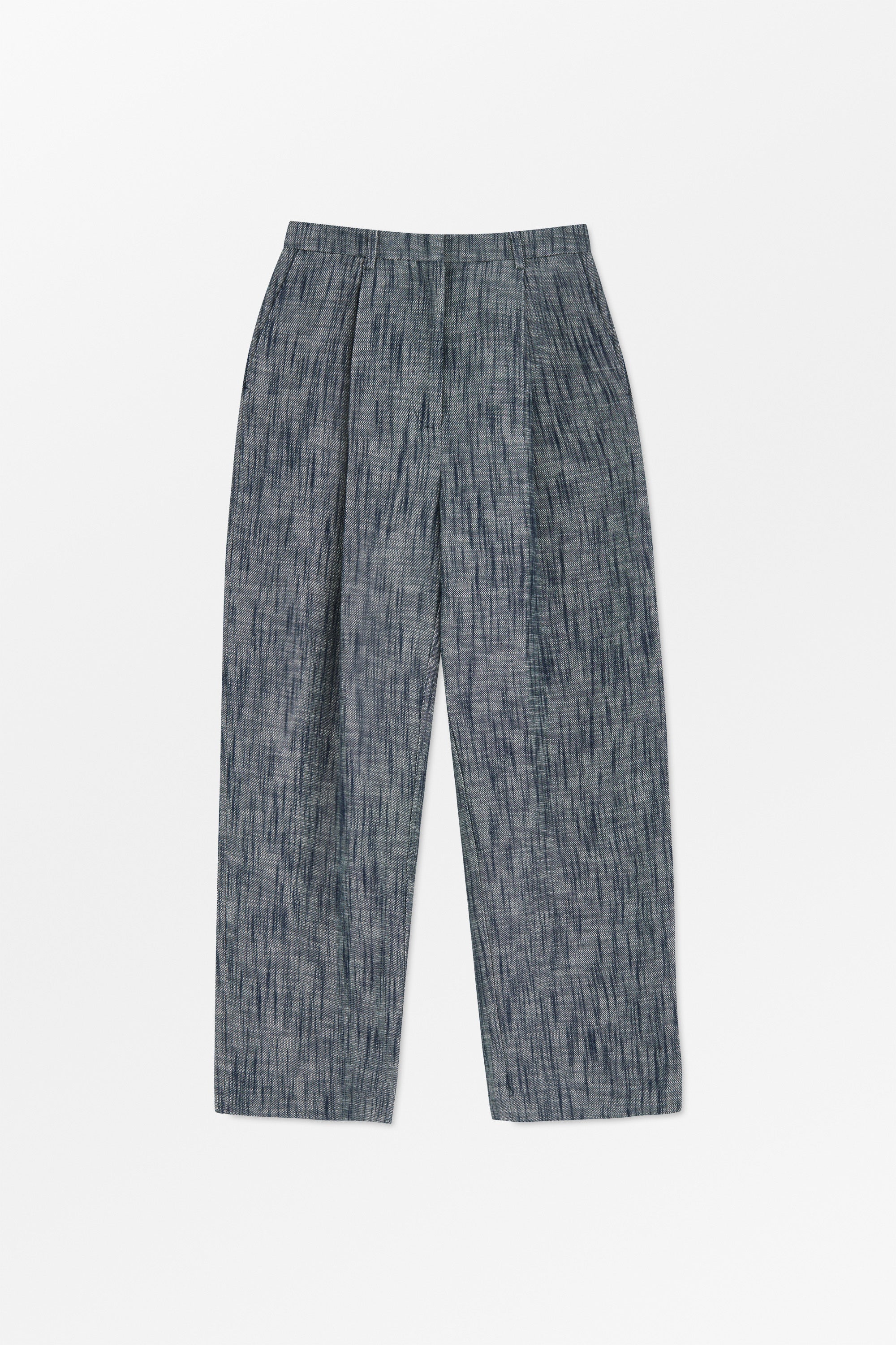 Bob trousers - Brown/grey small heritage check – Skall Studio ENG