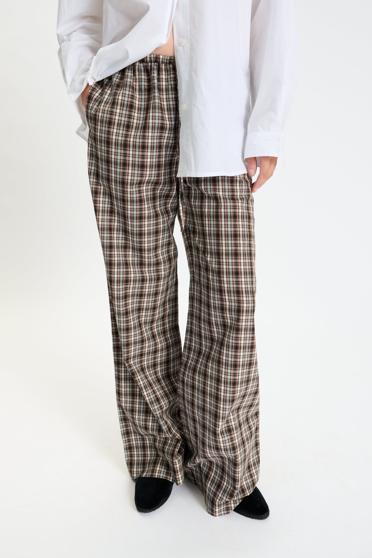 Skall Studio Brittany pants Pants Brown/Blue check