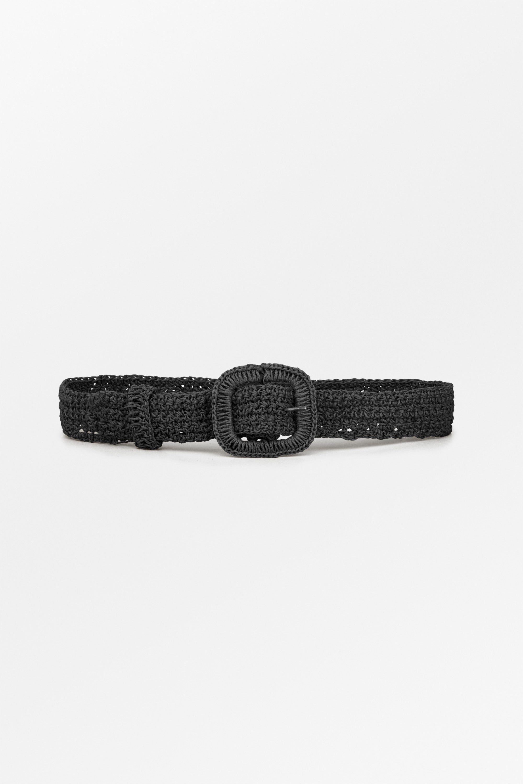Skall Studio Carla straw belt Belt Black