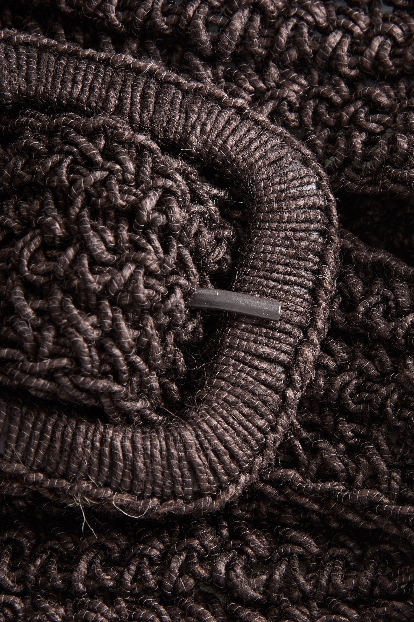 Skall Studio Carla straw belt Belt Dark brown