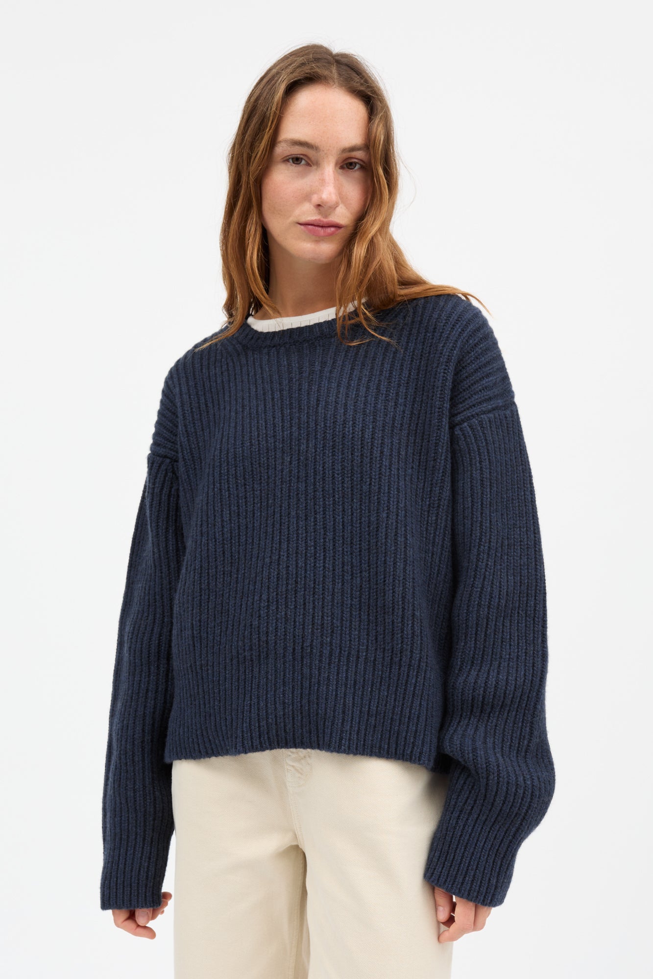 Diana O-neck - Navy – Skall Studio ENG