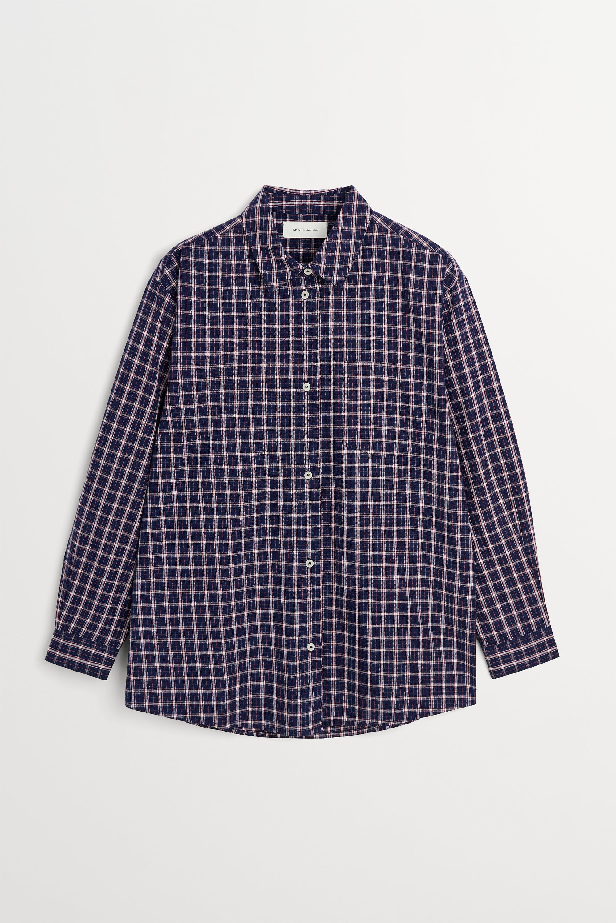 Skall Studio Edgar shirt Shirt Navy/White/Red check