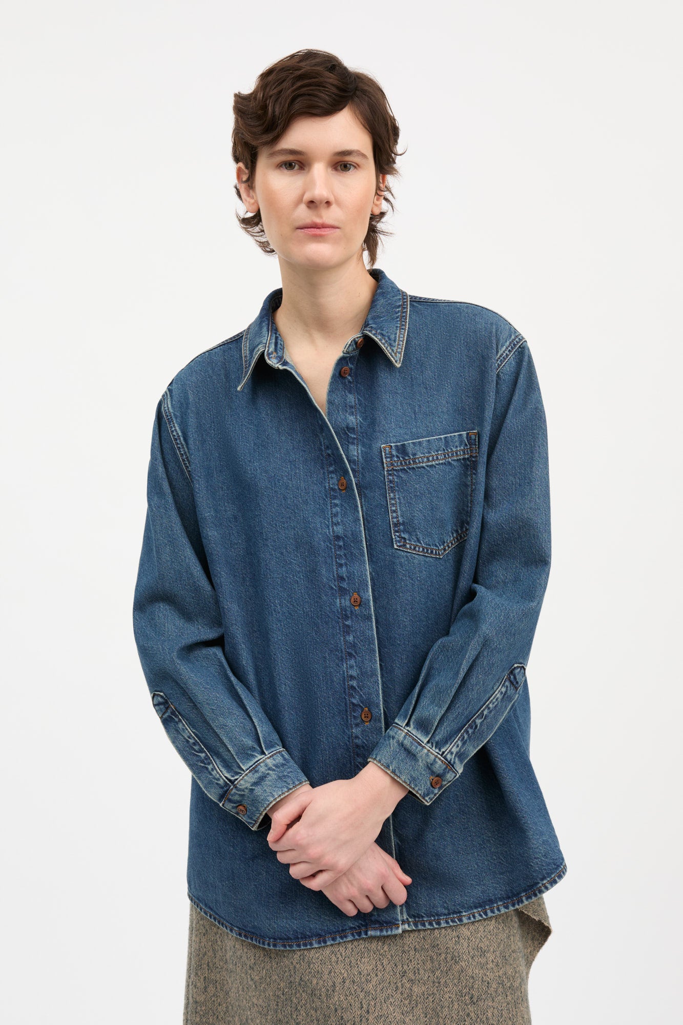 Skall Studio Edgar shirt Shirt Washed dark blue