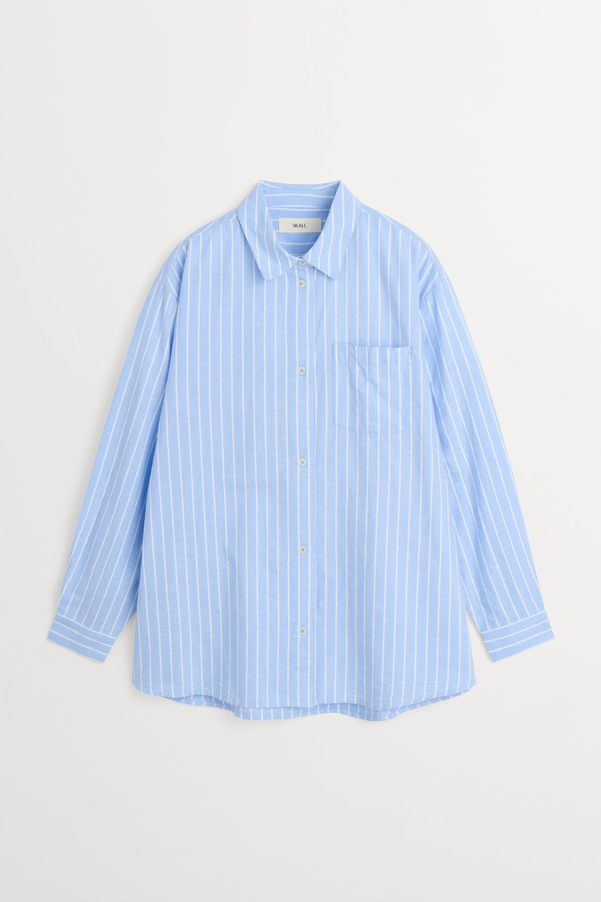 Skall Studio Edgar shirt Shirt Light blue/Off-white stripe