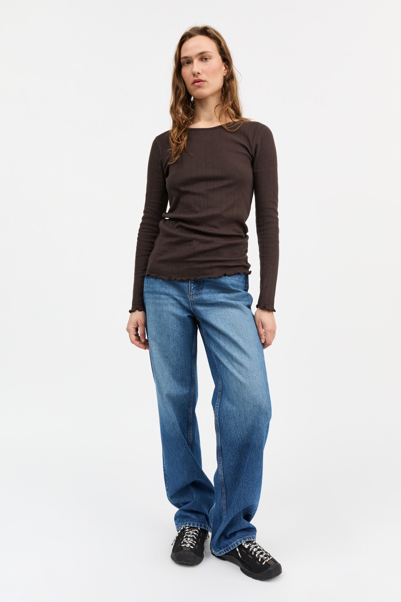 Skall Studio Edie blouse Blouse Dark brown