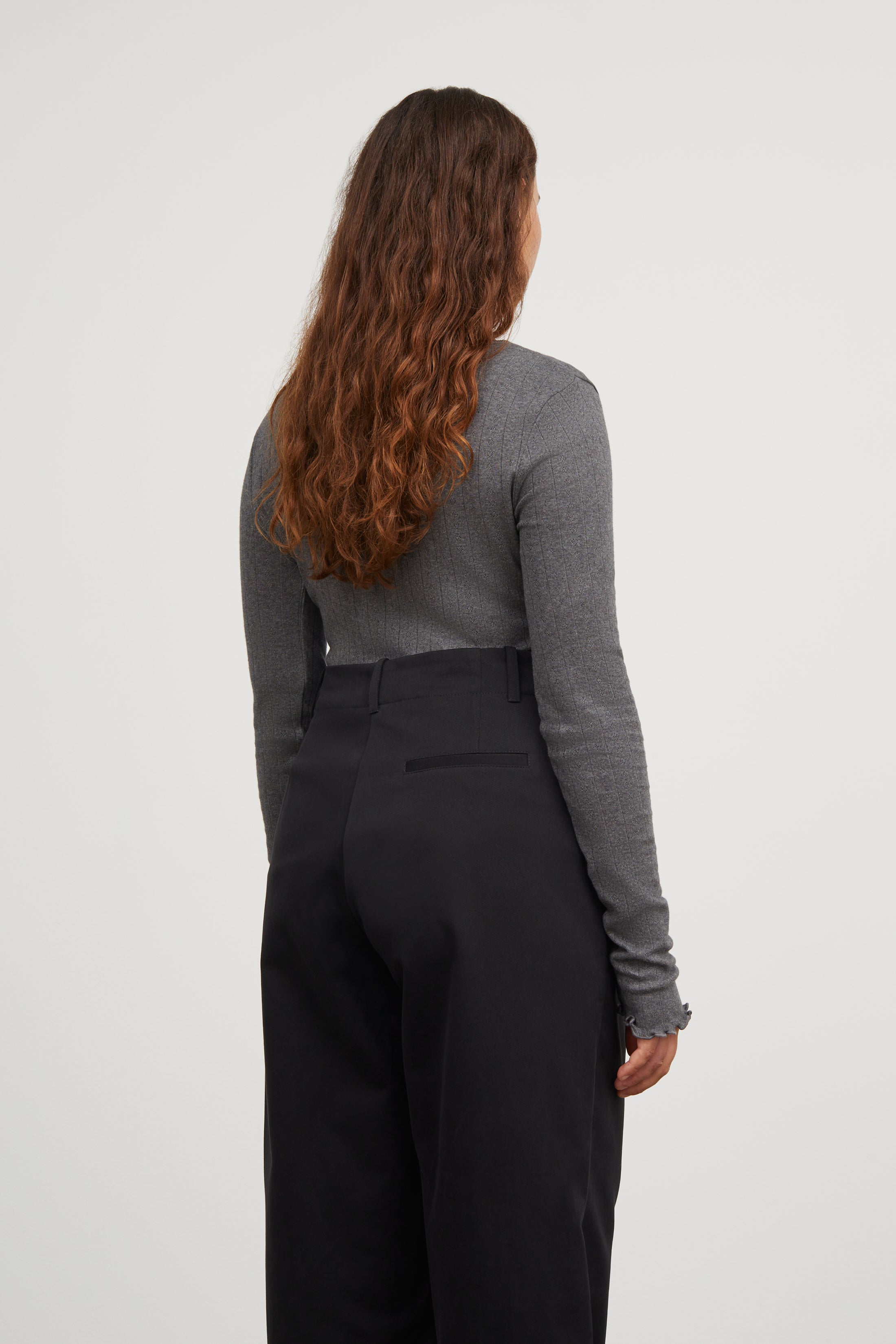 Skall Studio Edie blouse Blouse Dark grey melange