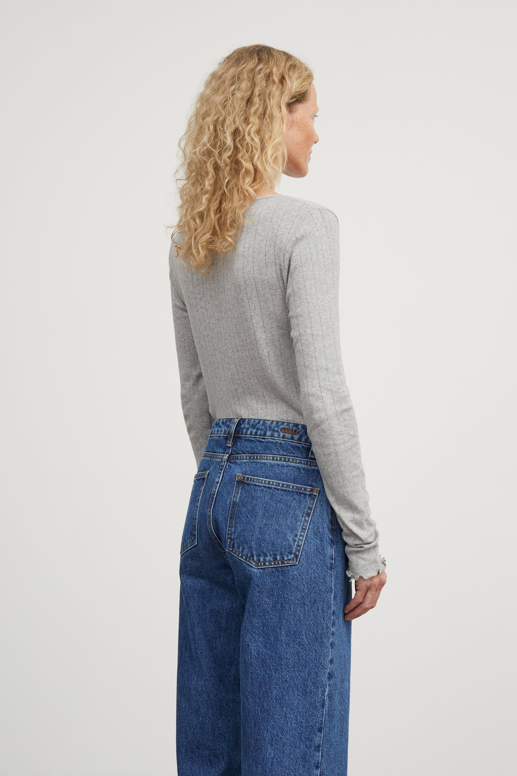 Skall Studio Edie blouse Blouse Grey melange