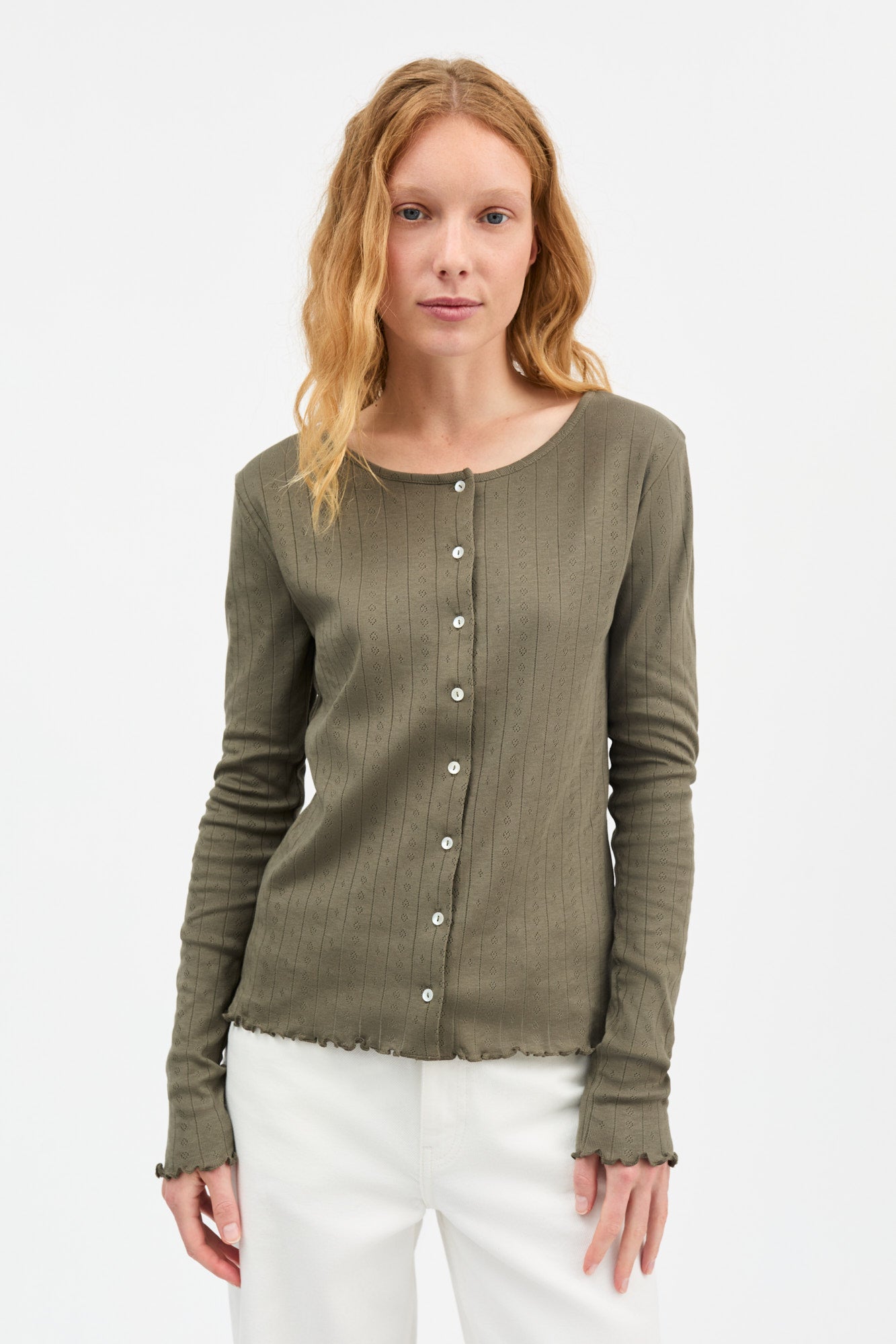 Skall Studio Edie cardigan Cardigan Olive