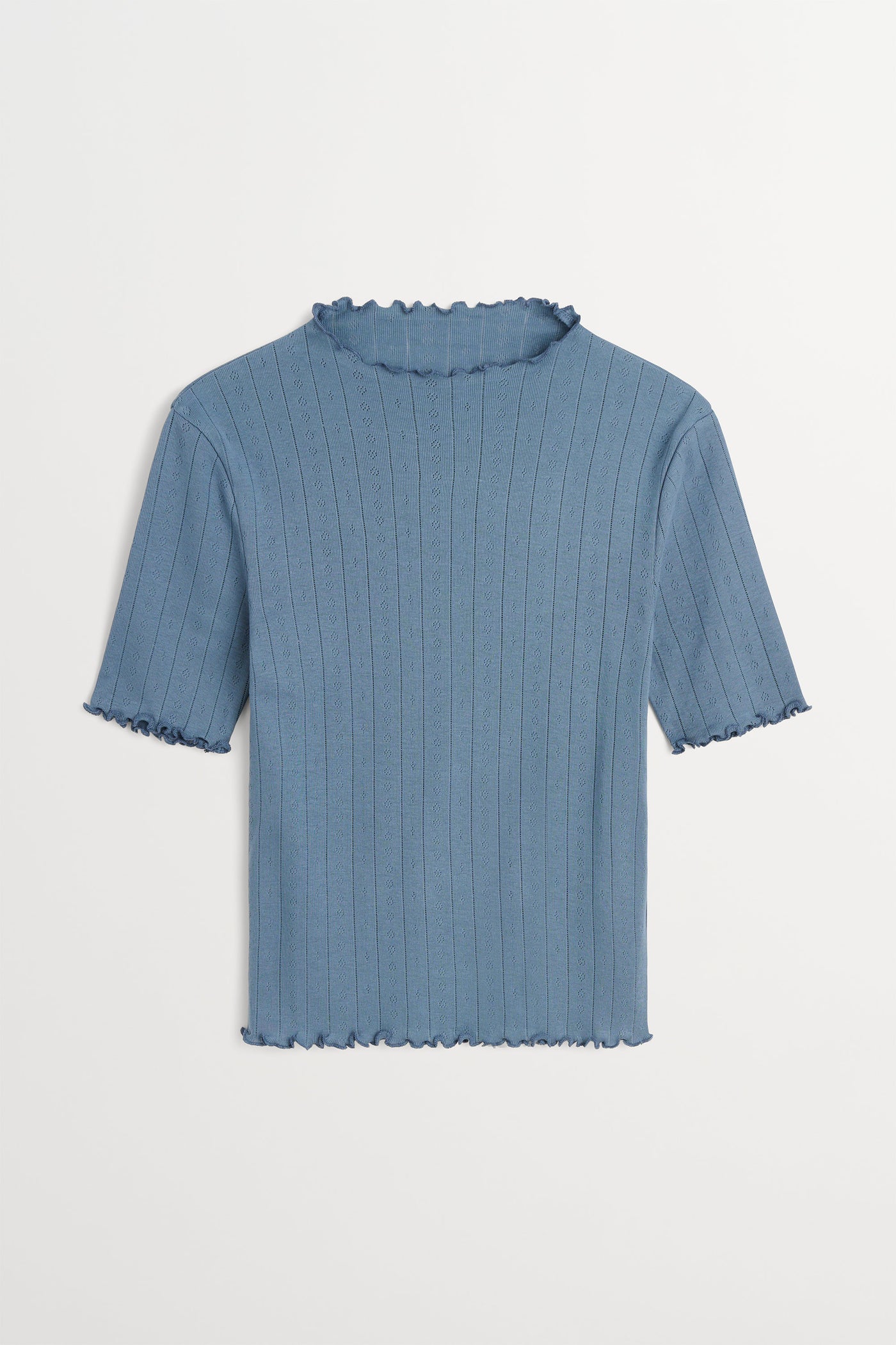 Skall Studio Edie t-neck tee Tee Faded blue