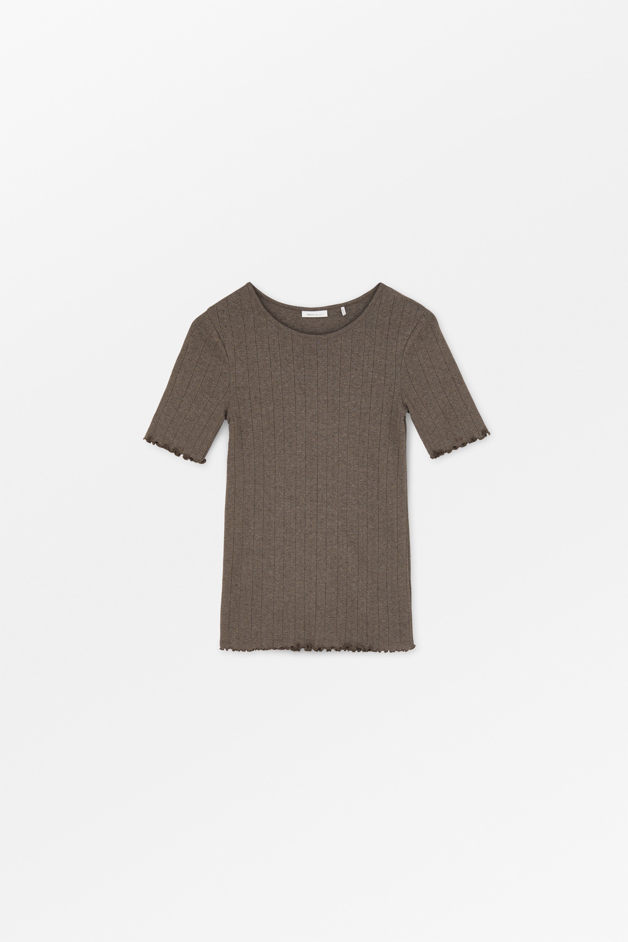 Skall Studio Edie tee T-shirt Brown mélange