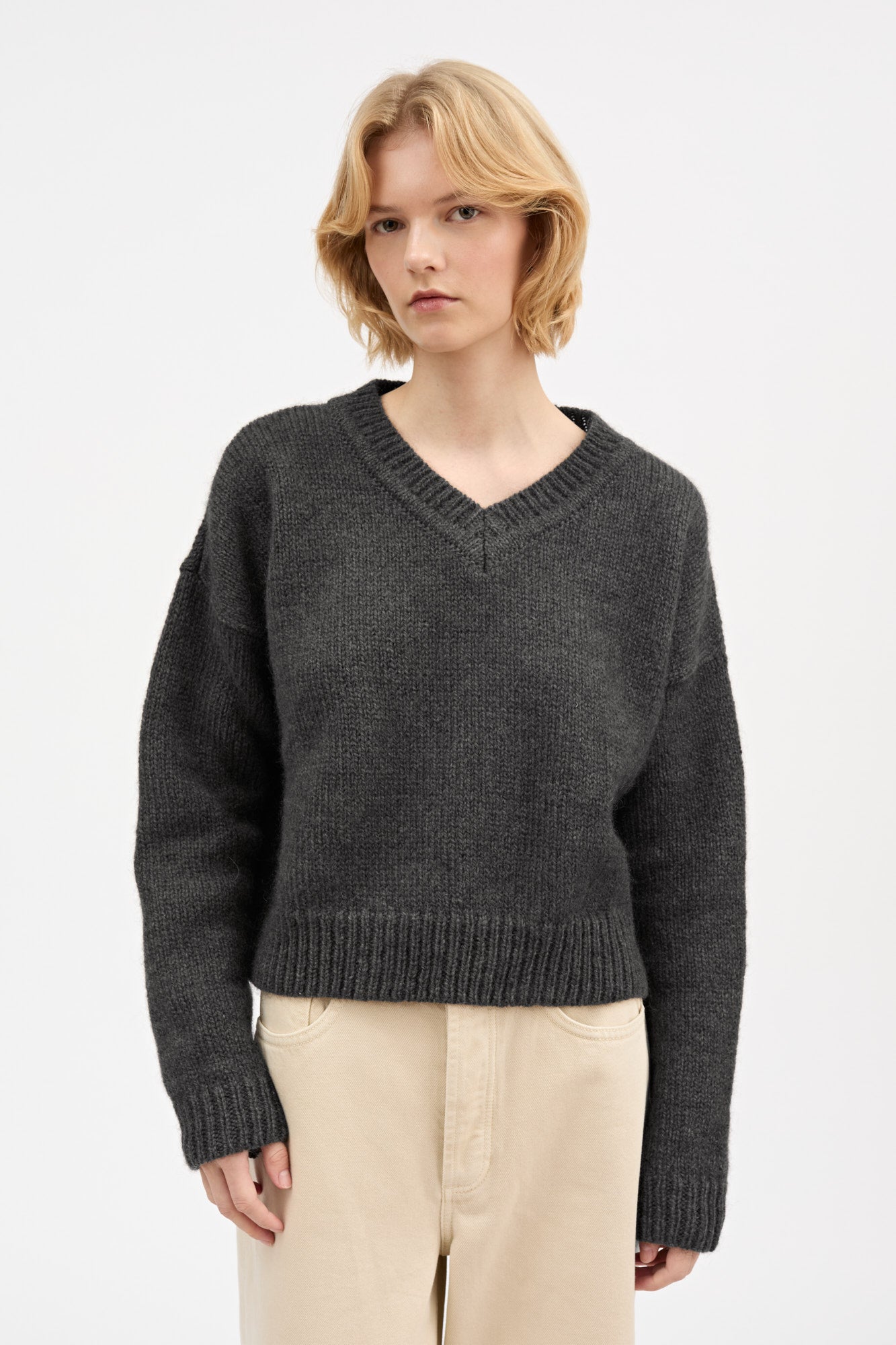 Skall Studio Elly jumper Knit Dark grey