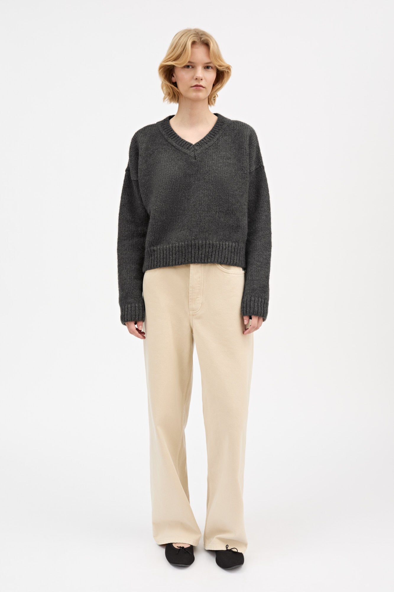Skall Studio Elly jumper Knit Dark grey