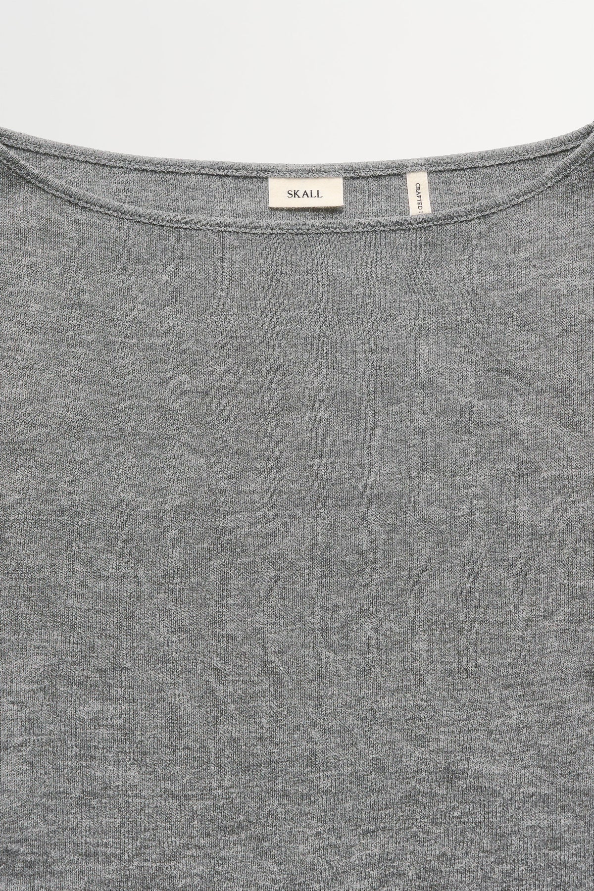 Skall Studio Fae boatneck blouse Jumper Light grey mélange