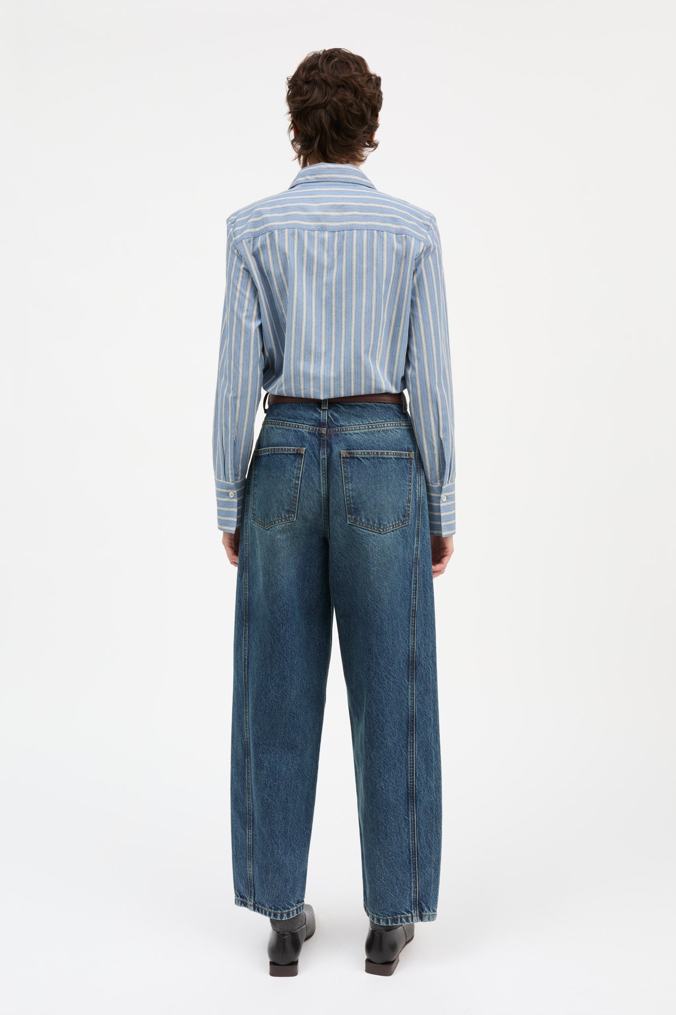 Skall Studio Fauna shirt Shirt Blue/Black/White stripe