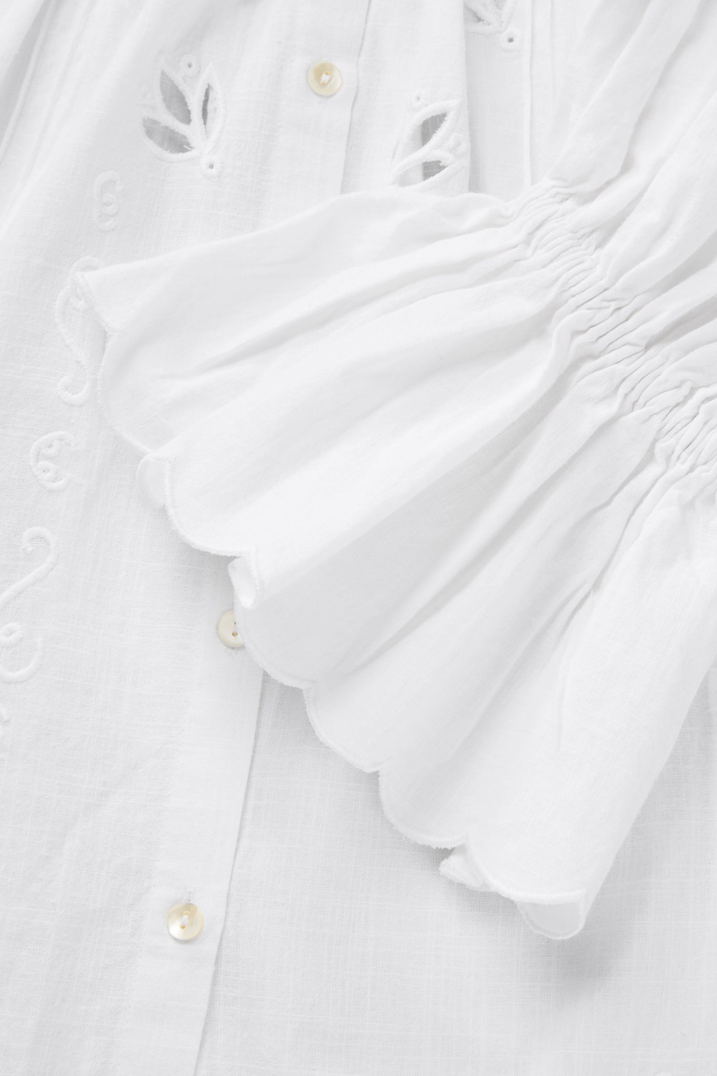 Skall Studio Fleurie blouse Blouse Optic white