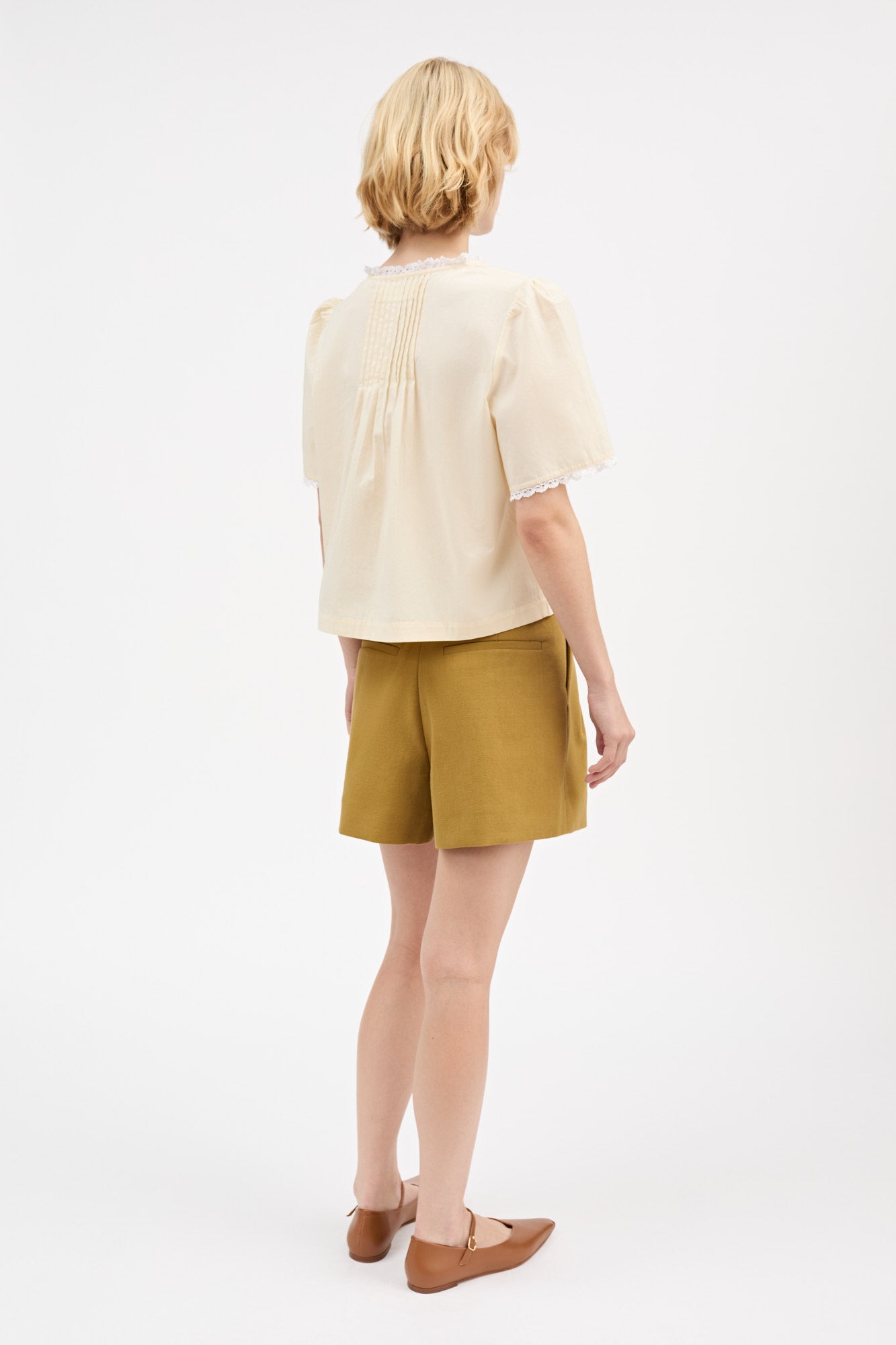 Freesia blouse - Buttermilk – Skall Studio ENG
