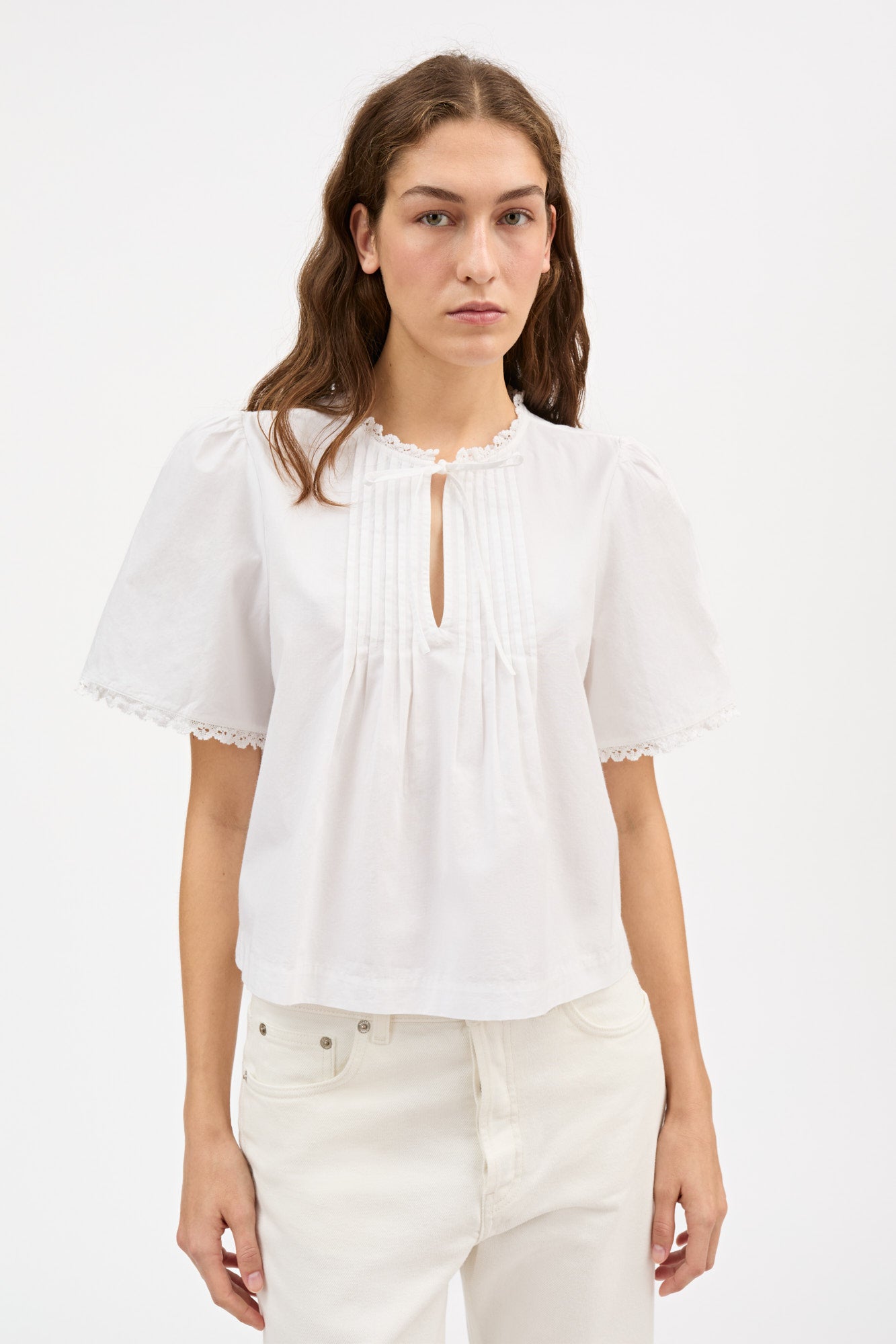 Freesia blouse - Optic white – Skall Studio ENG