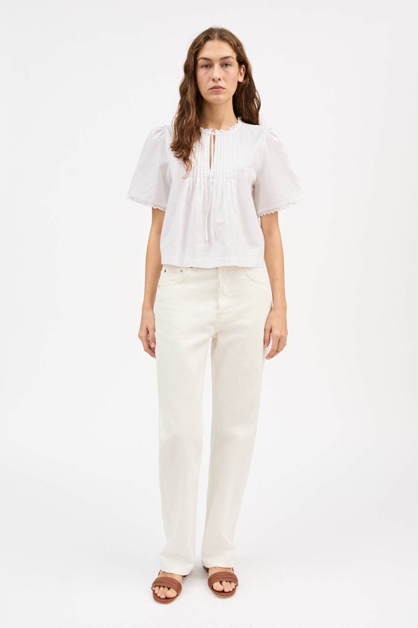 Freesia blouse - Optic white – Skall Studio ENG