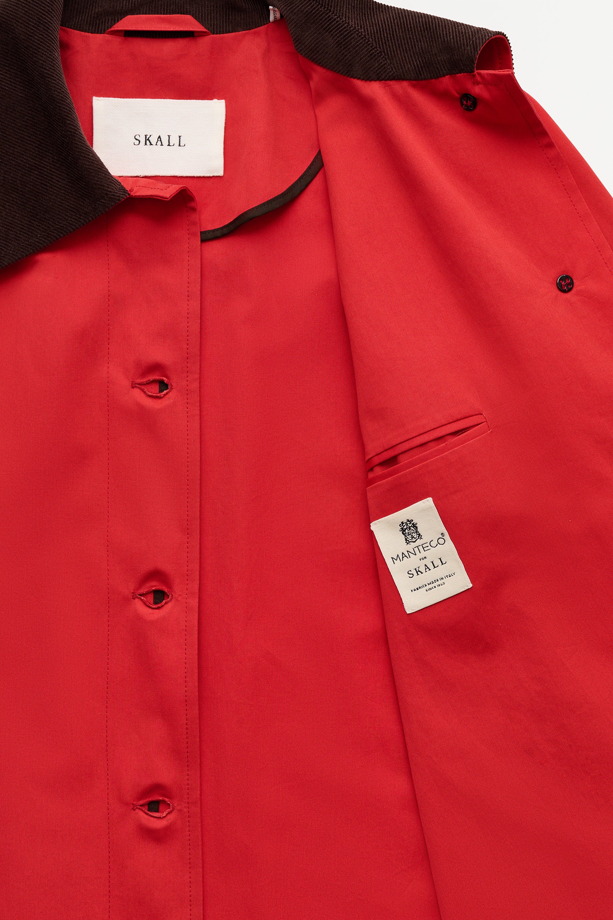 Gaby mac coat - Aurora red – Skall Studio ENG