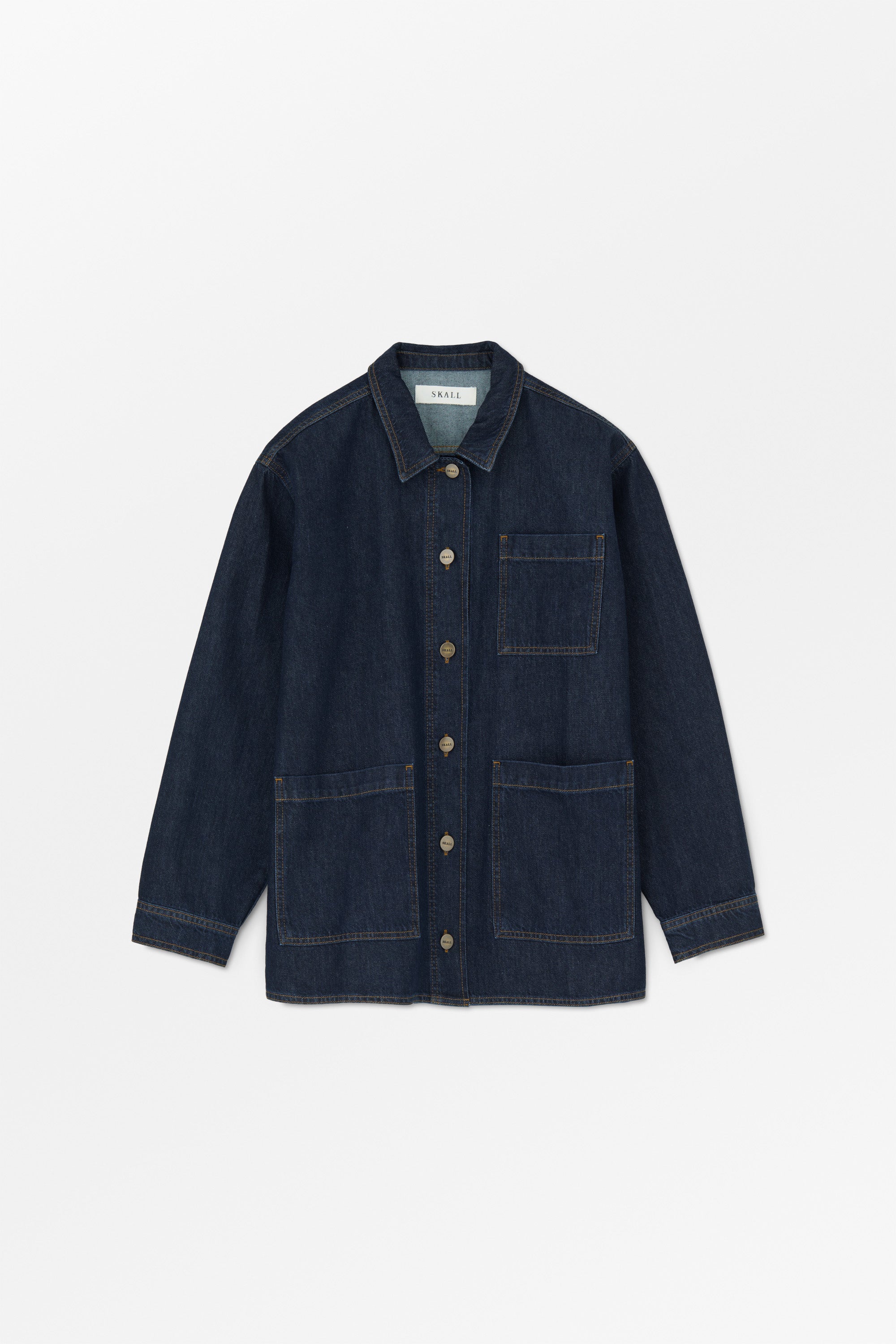 Skall Studio Henny overshirt Shirt Indigo blue