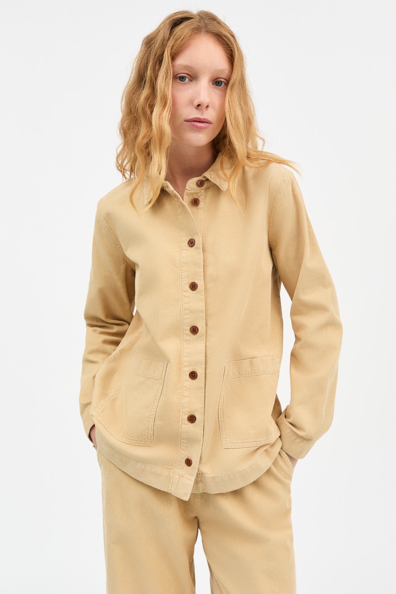 Skall Studio Jin overshirt Shirt Noisette