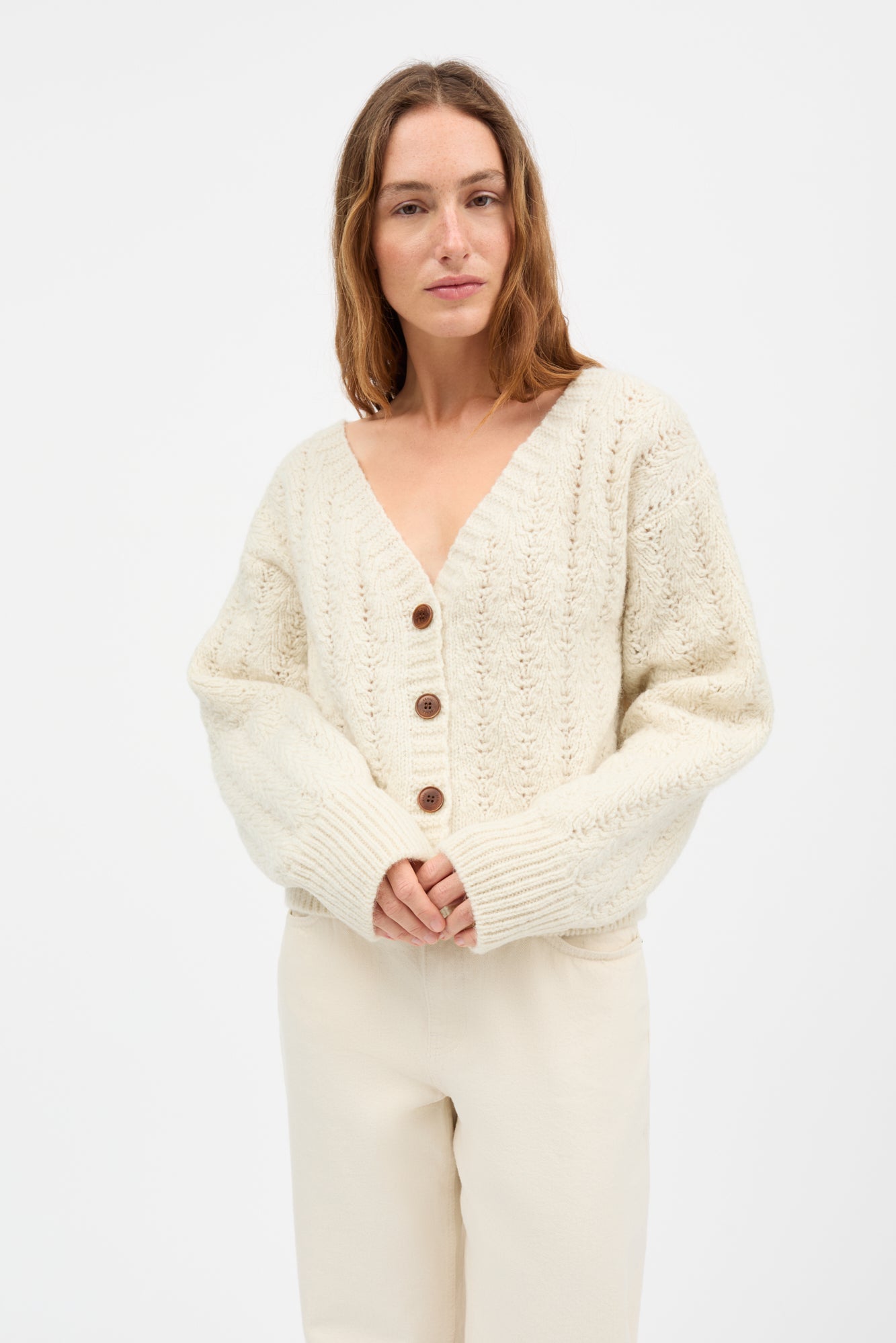 Skall Studio Laurine cardigan Cardigan Off white