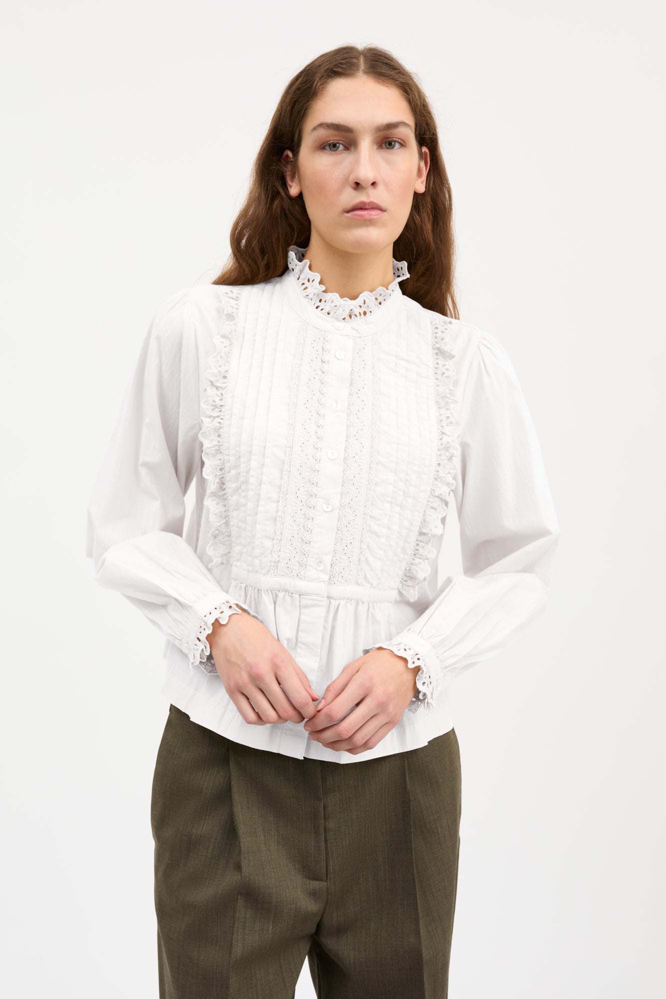 Skall Studio Lesley shirt Shirt Optic white