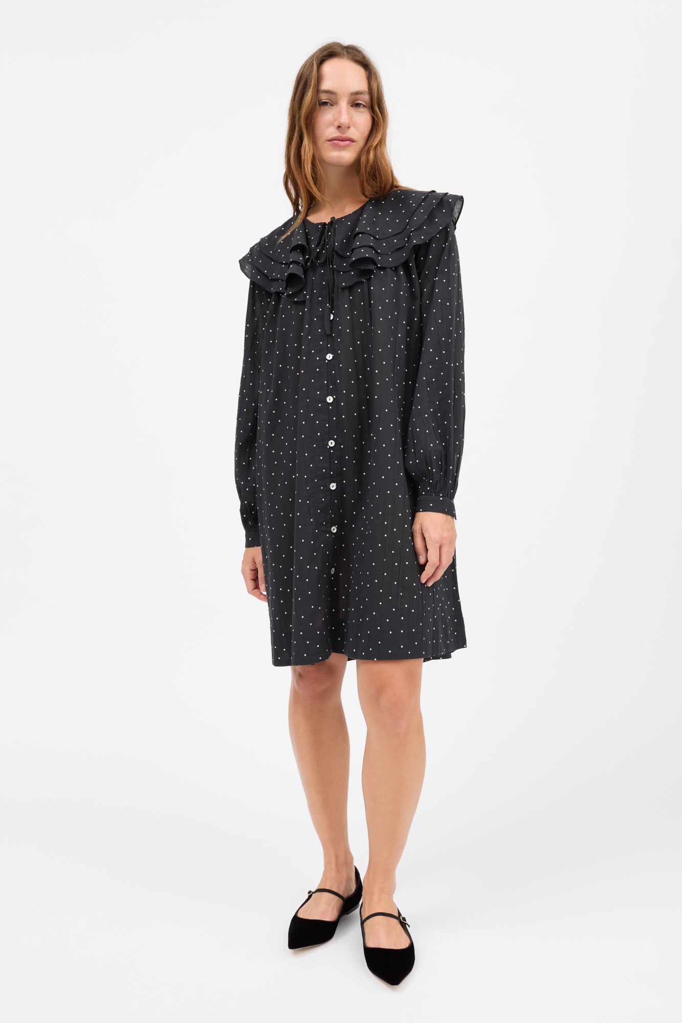 Skall Studio Lilou dress Dress Black/White dot