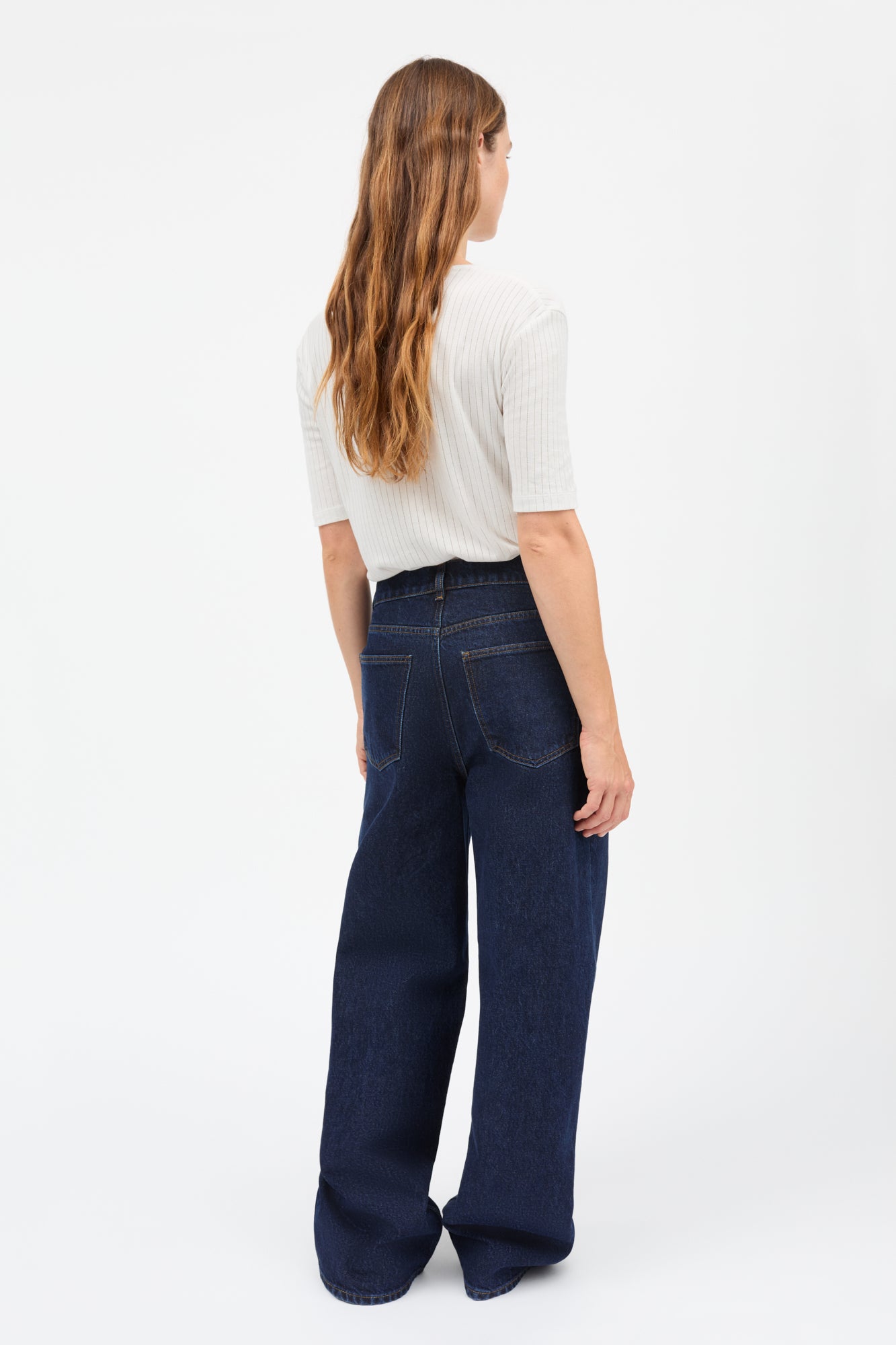 Skall Studio Liv henley tee Tee Optic white