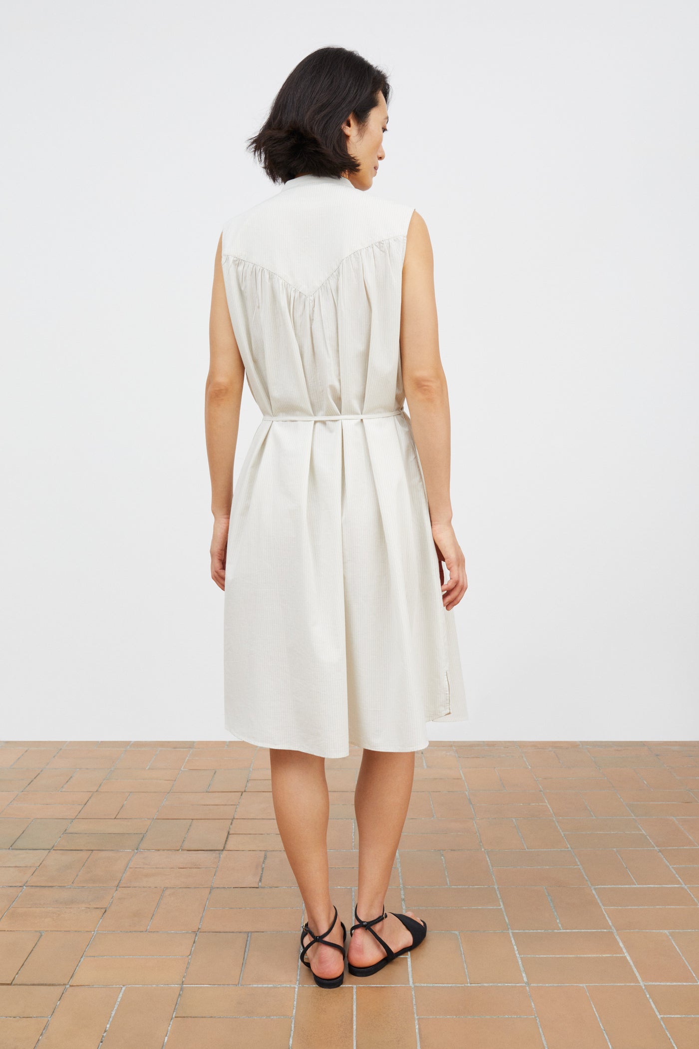 Skall Studio Louise dress Dress Light blue/White stripe