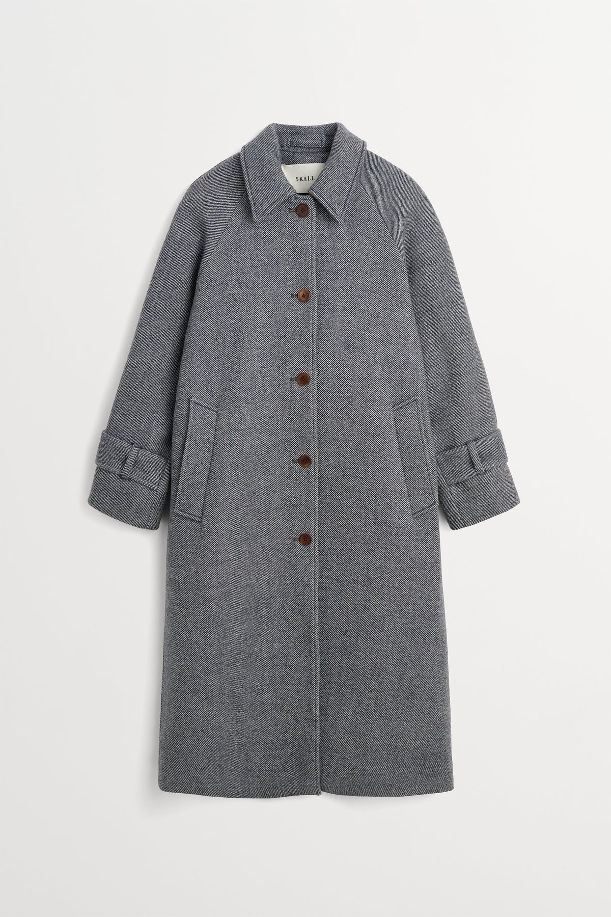 Skall Studio Macy coat Coat Grey/Blue twill