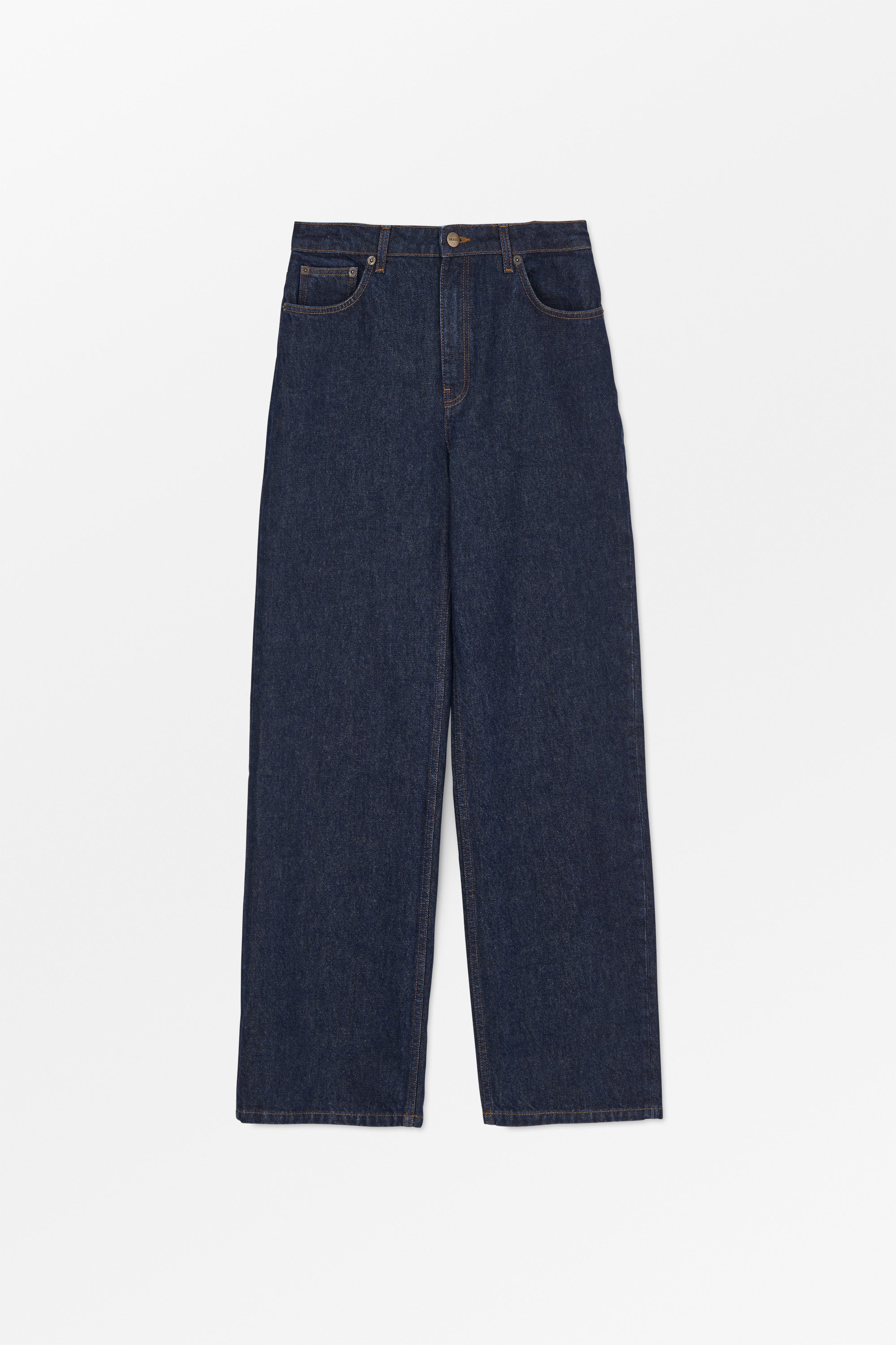 Allison cropped jeans - Indigo blue – Skall Studio ENG