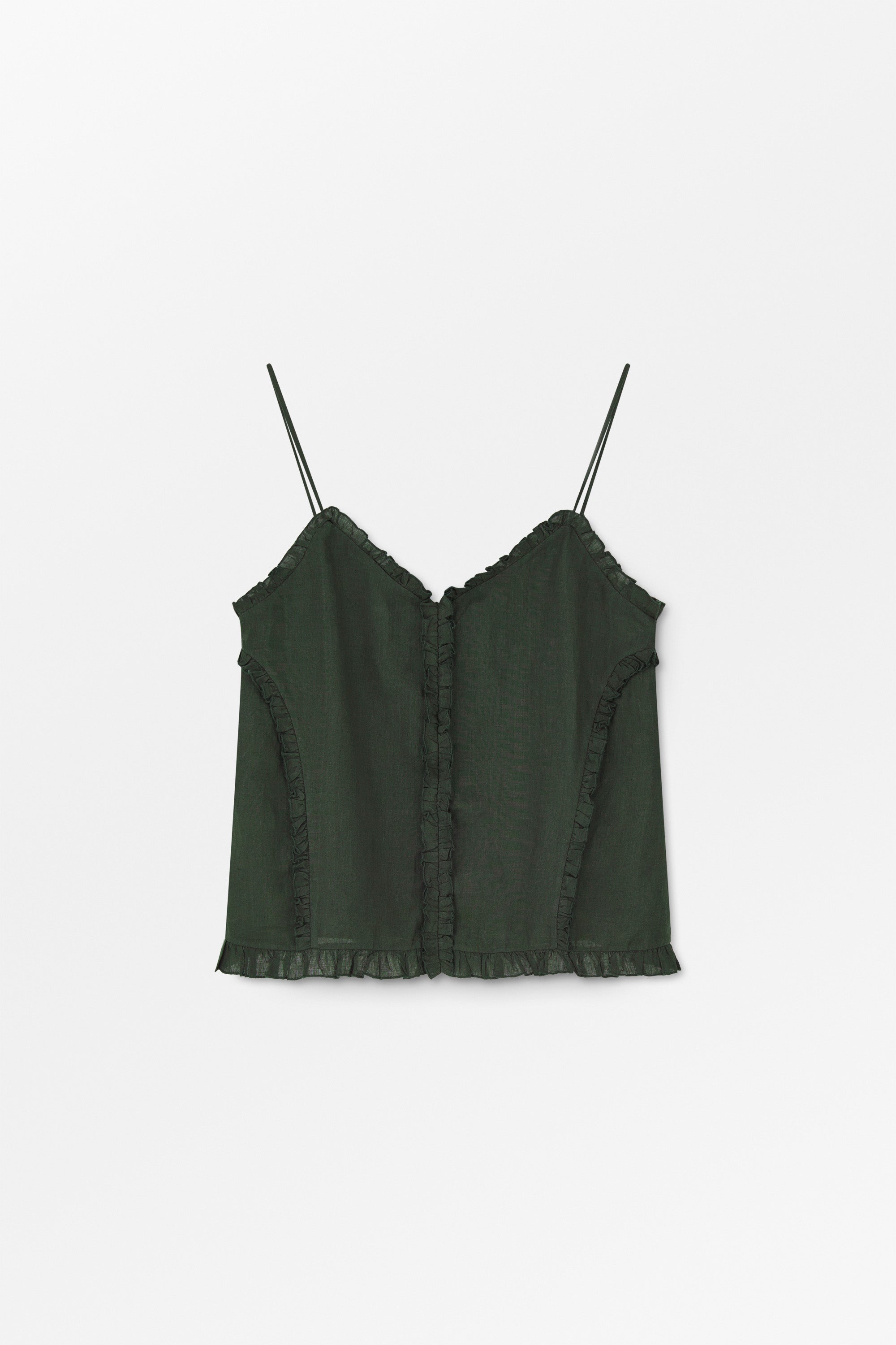 Skall Studio Madeleine cami top Top Dark pine