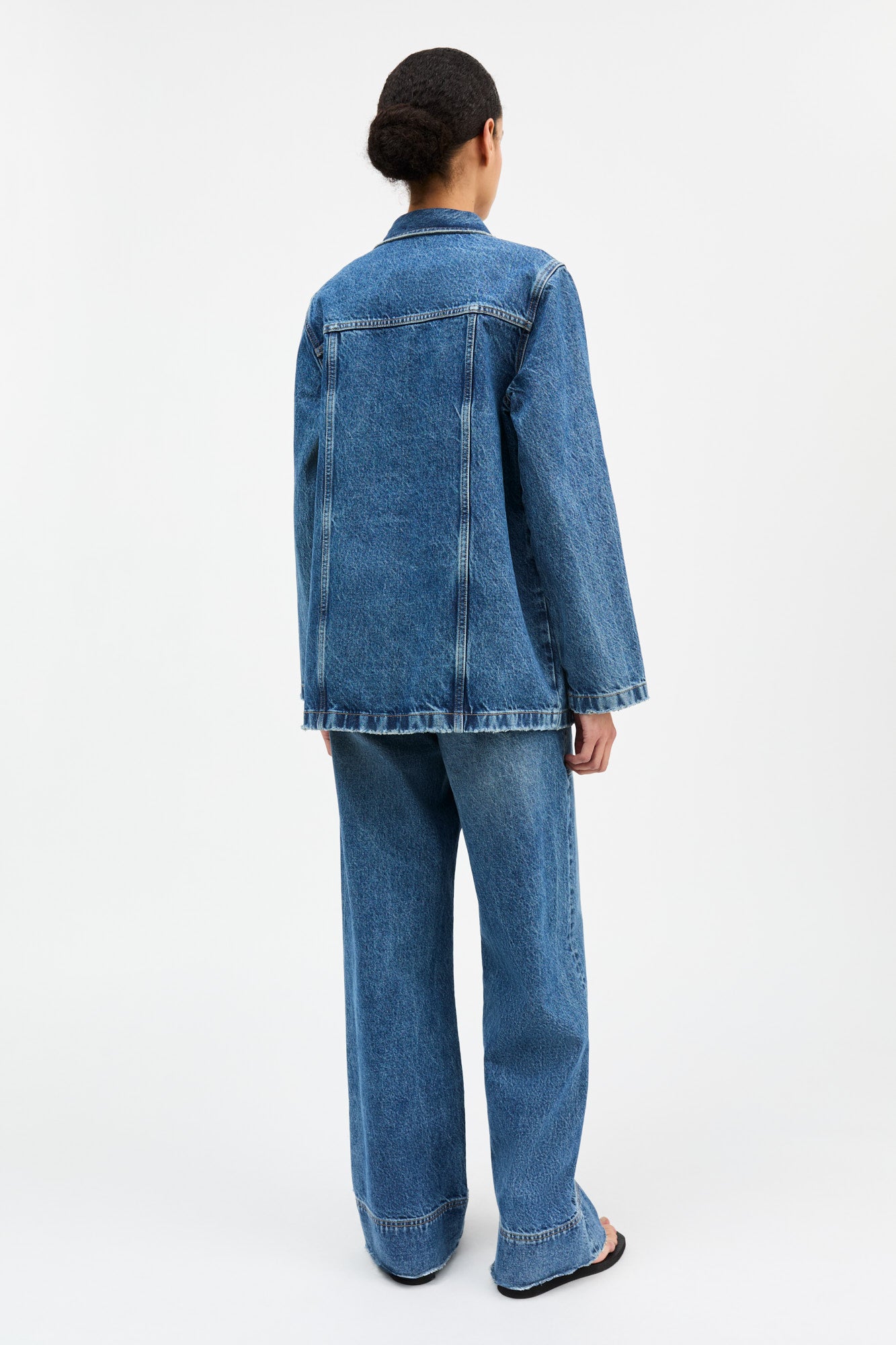 Margaux shirt - Slouchy blue – Skall Studio ENG