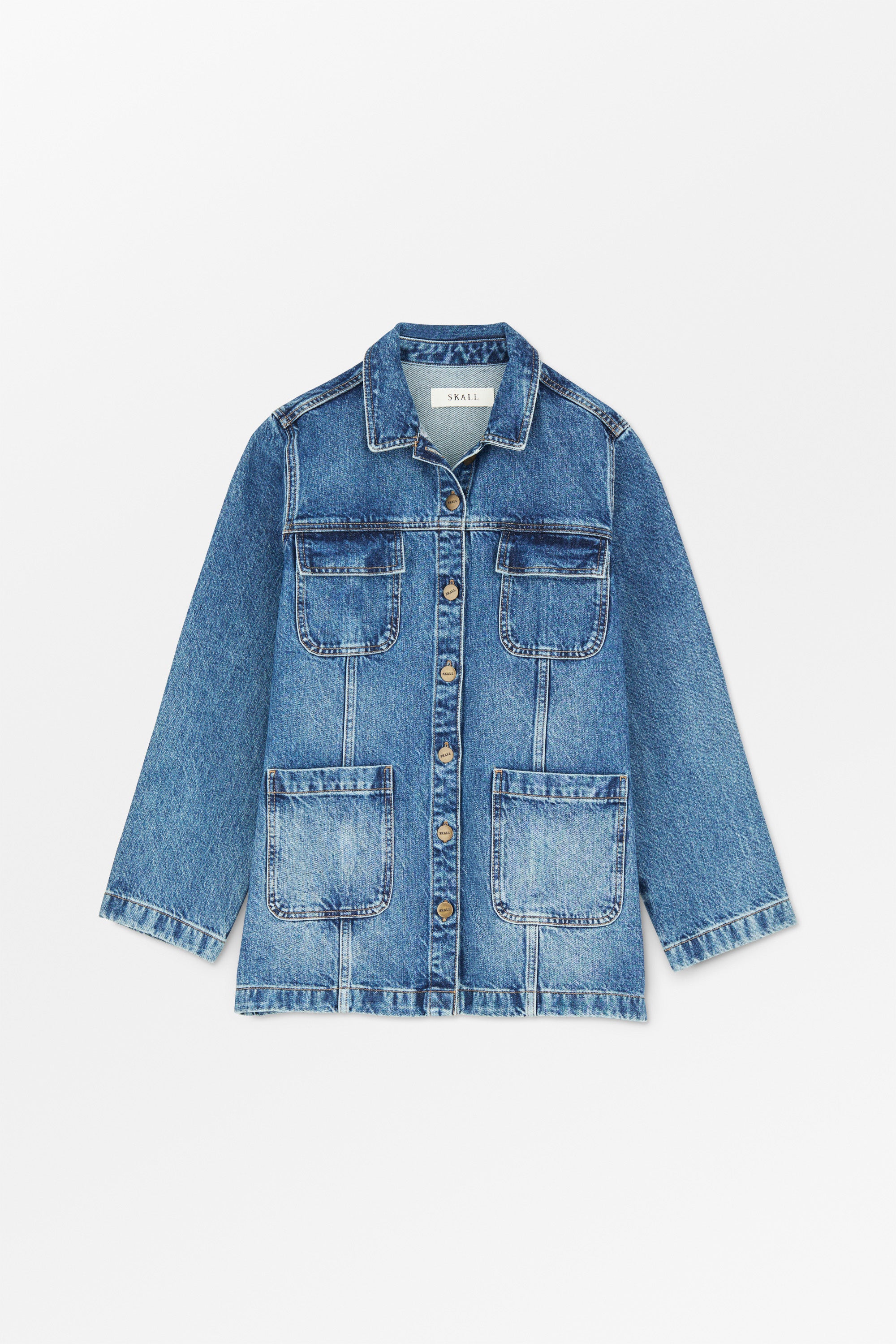 Margaux shirt - Slouchy blue – Skall Studio ENG