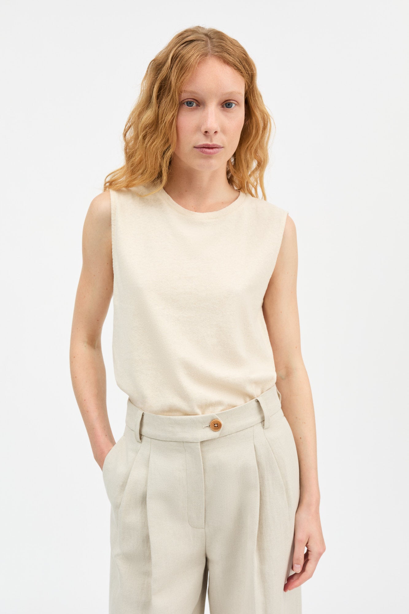 Skall Studio Mika top Top Ecru