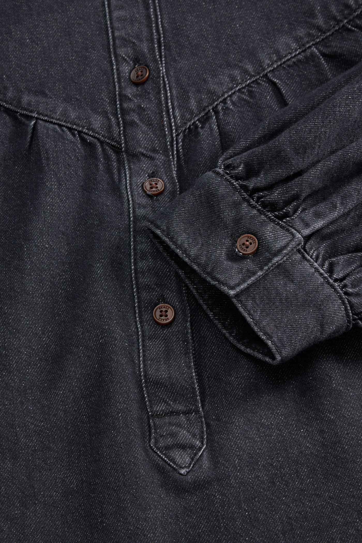 Skall Studio Mille blouse Shirt Vintage washed black